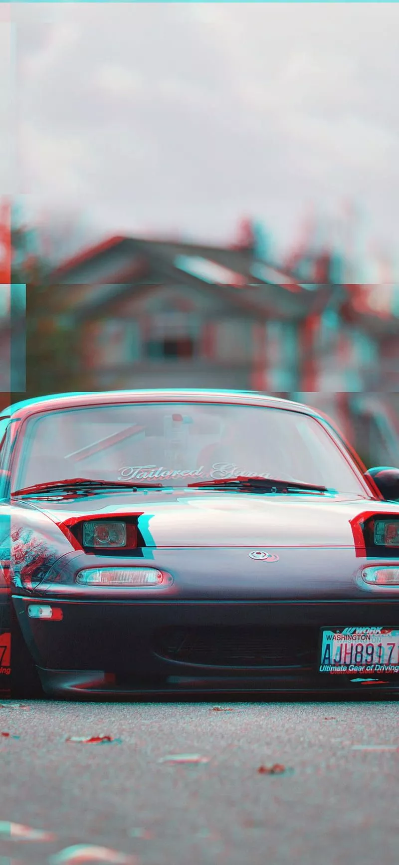 Jdm Glitch, Car, Mazda Rx 7, HD Phone