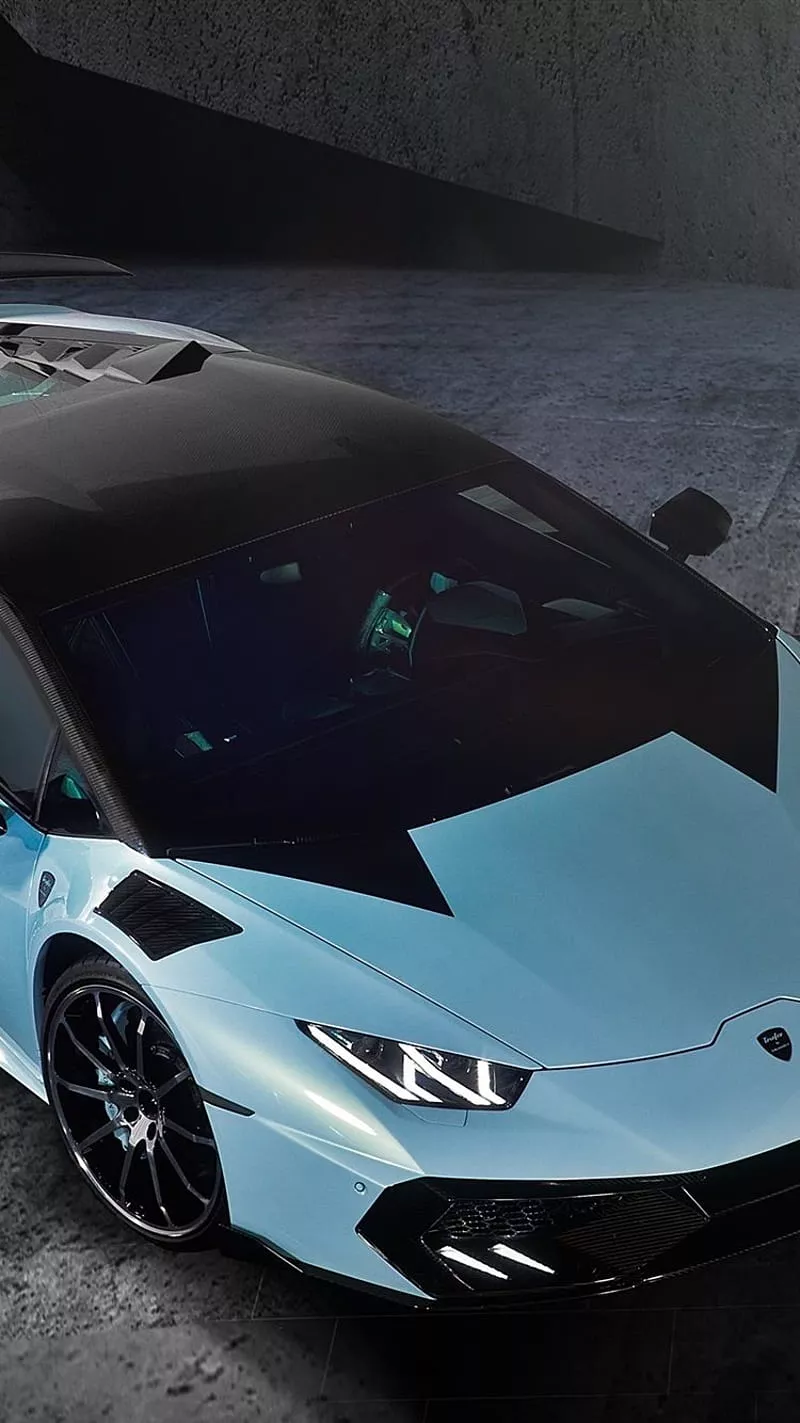 Lamborghini Light Blue Supercar Top