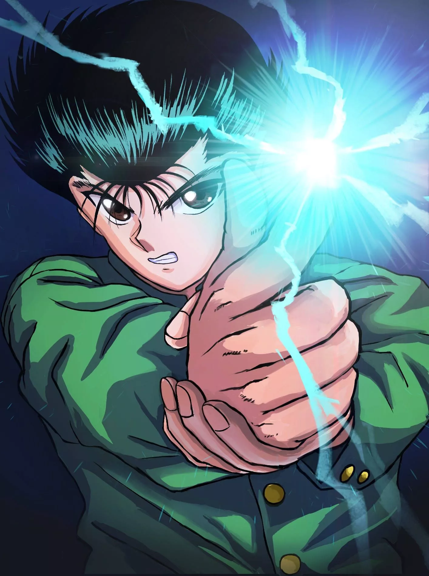 Lightning Art Yusuke From Yuyu Hakusho