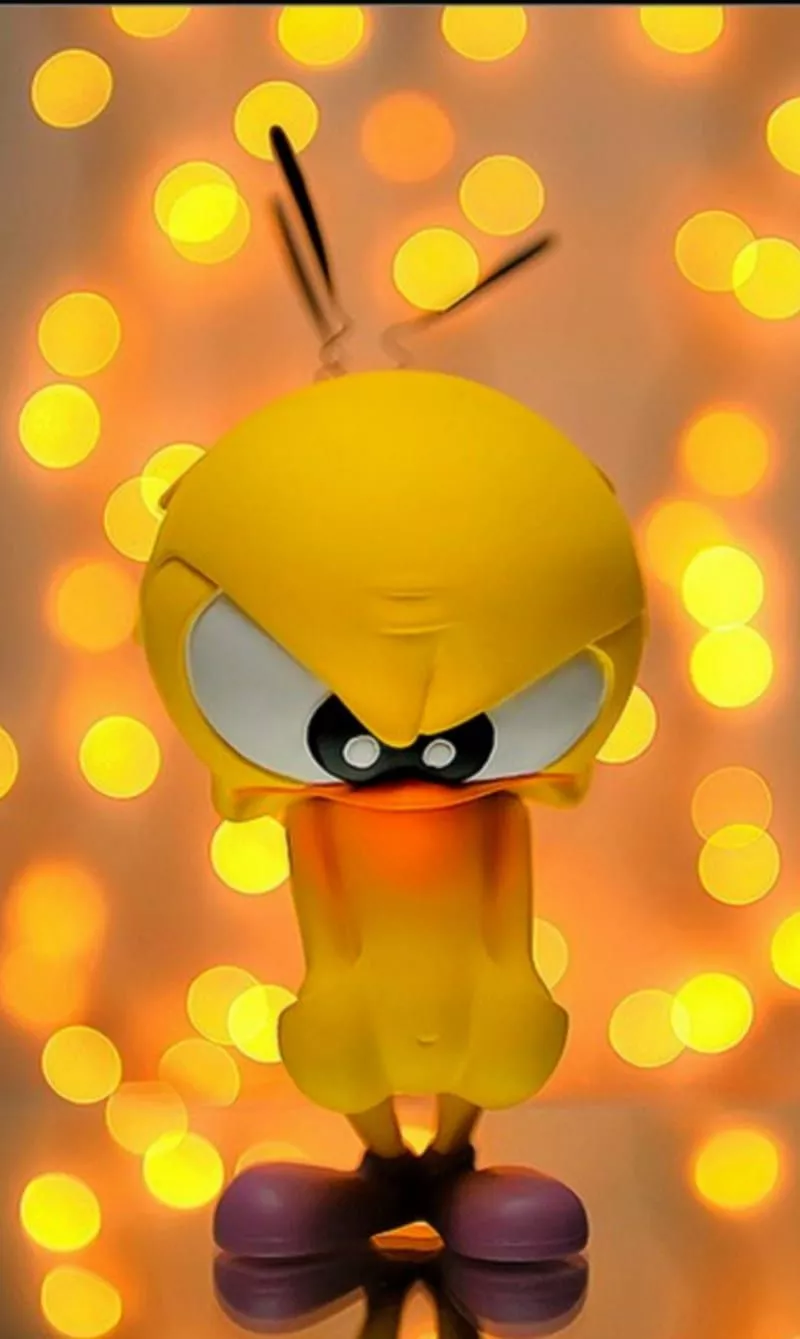 Duck, abstract, anime, cartoon, cute