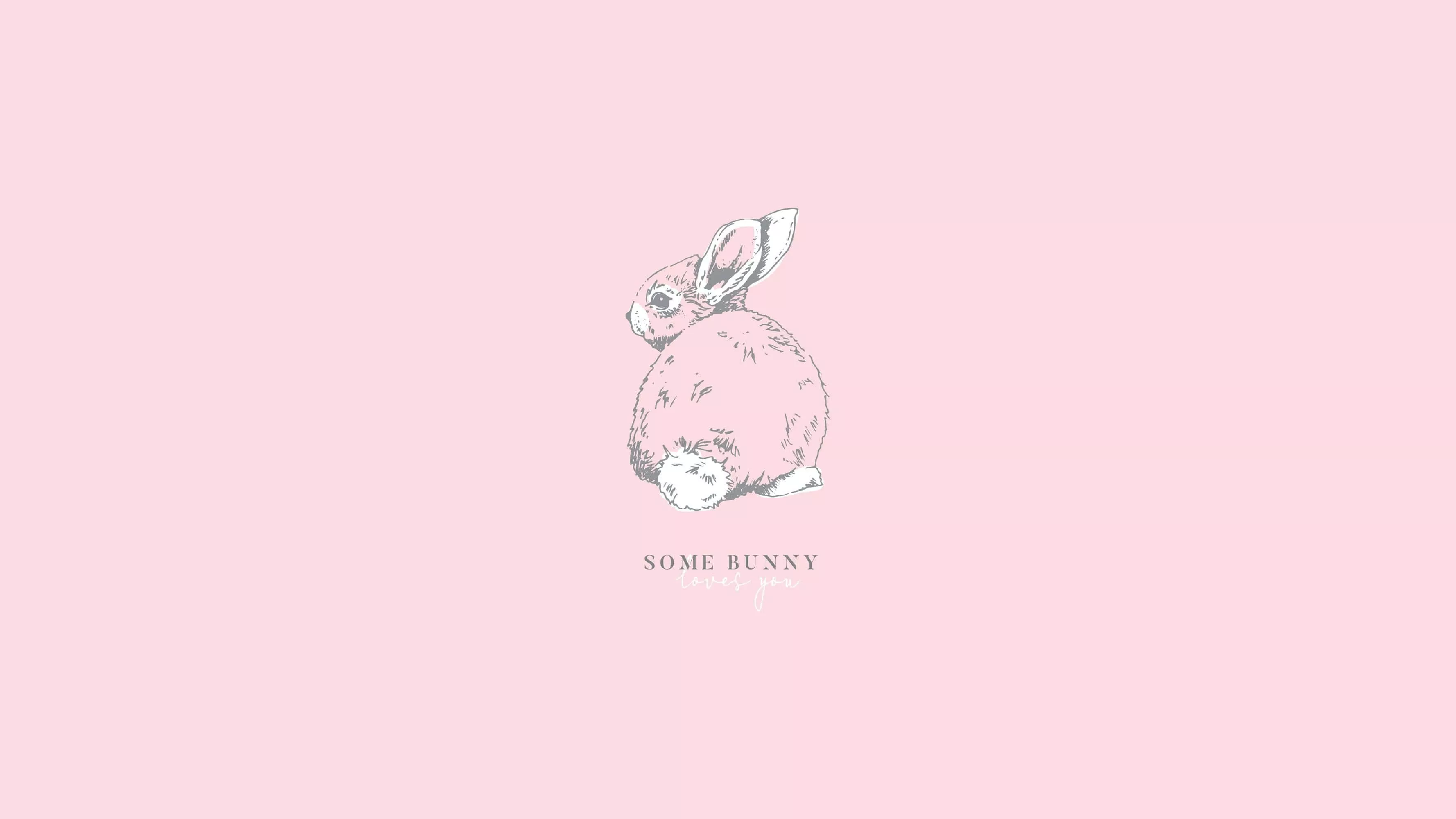 Pink Bunny Wallpaper