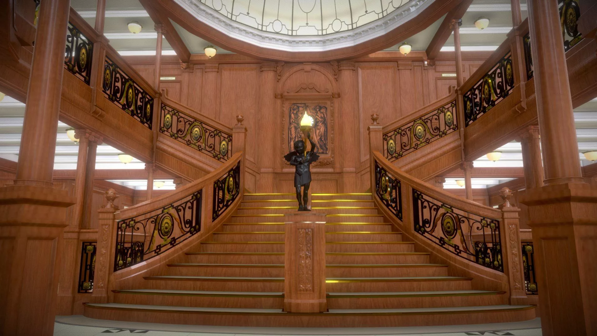 Titanic Grand Staircase 3D Model 3D