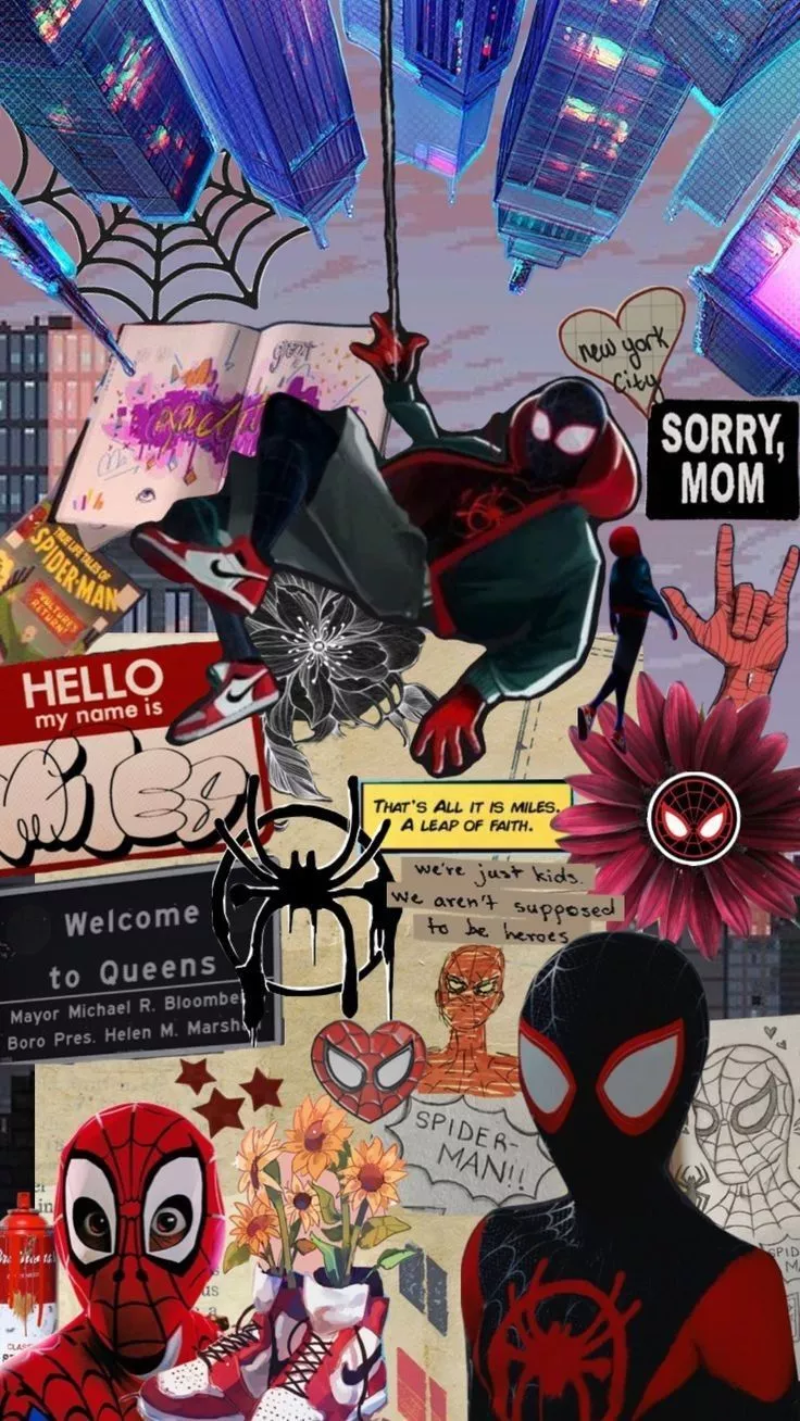 Miles morales collage