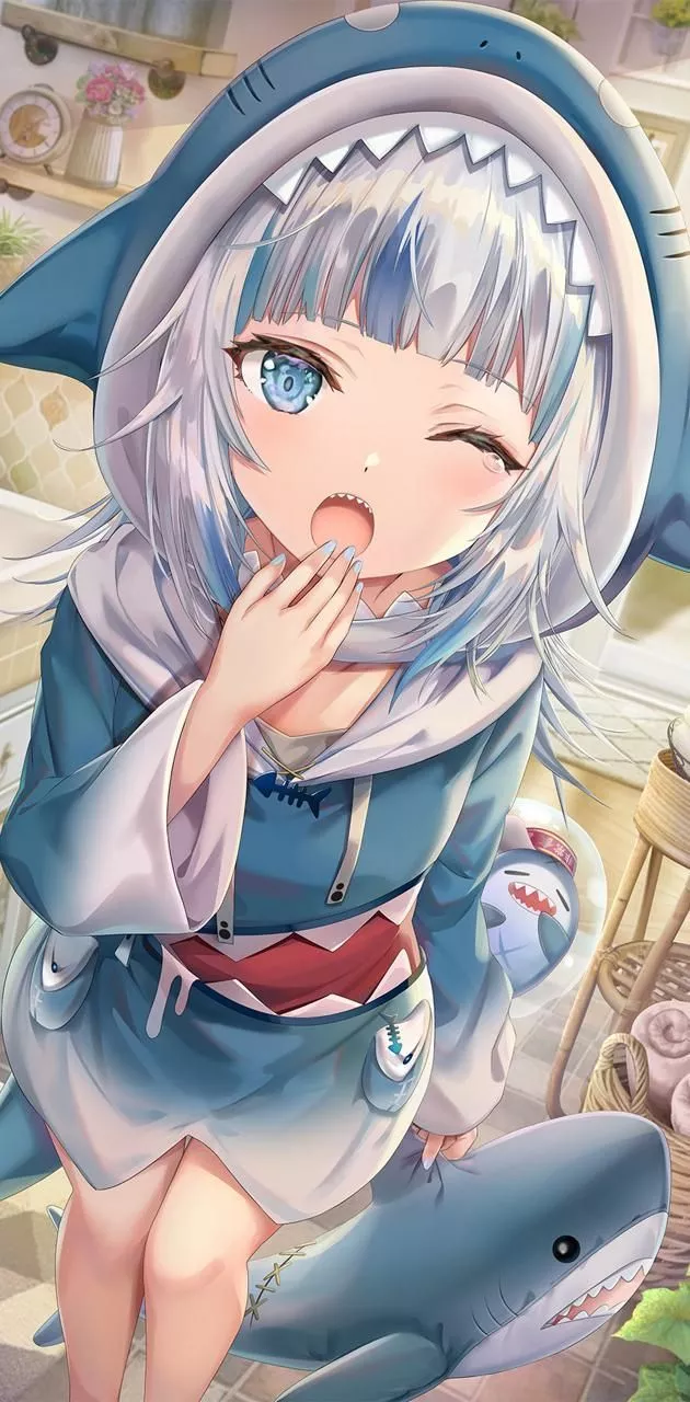 Anime shark girl wallpaper