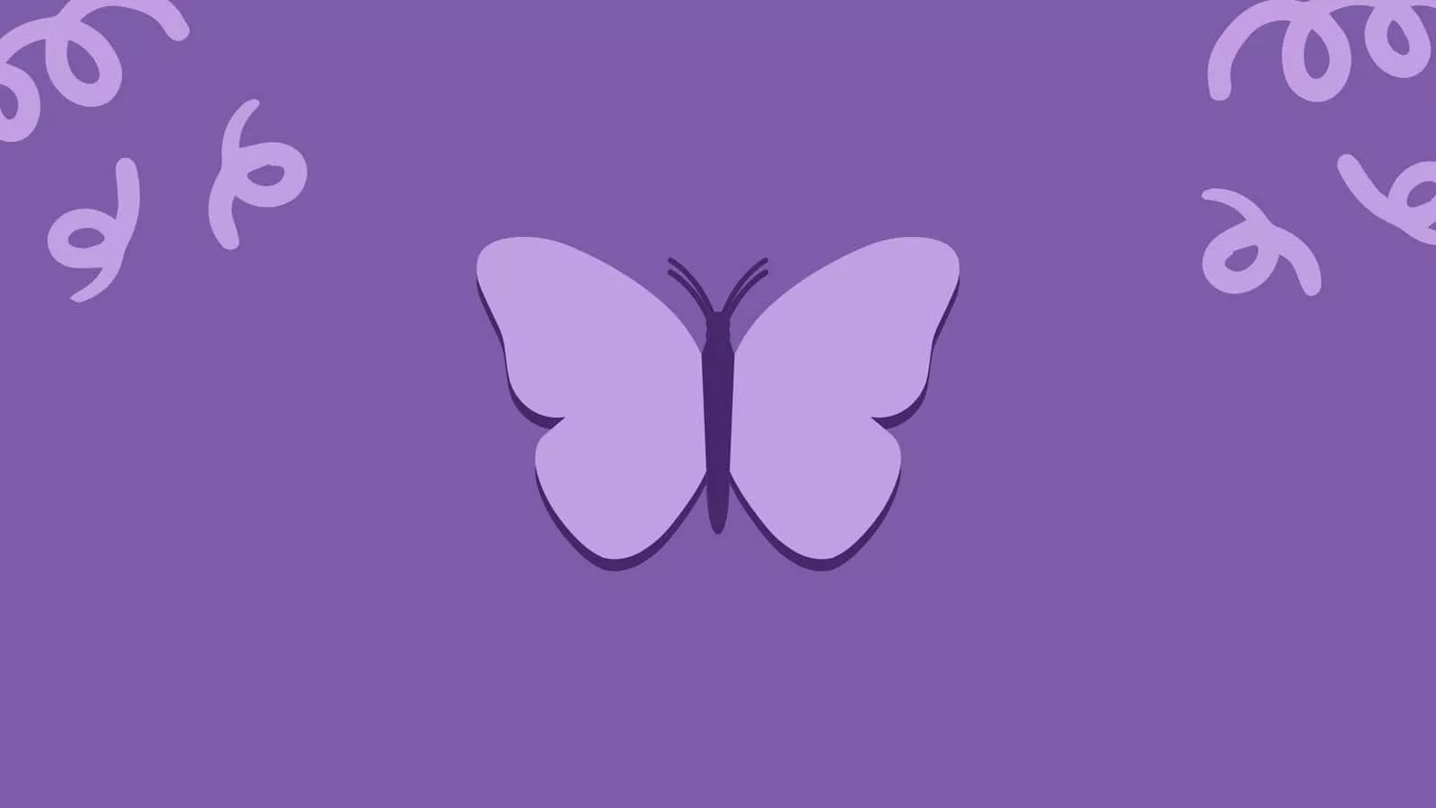 Purple Butterfly Cute Pc Background