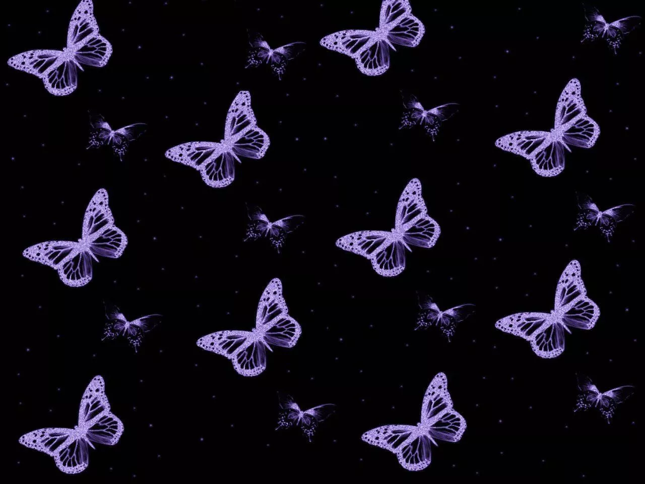 Pretty Aesthetic Purple Butterfly