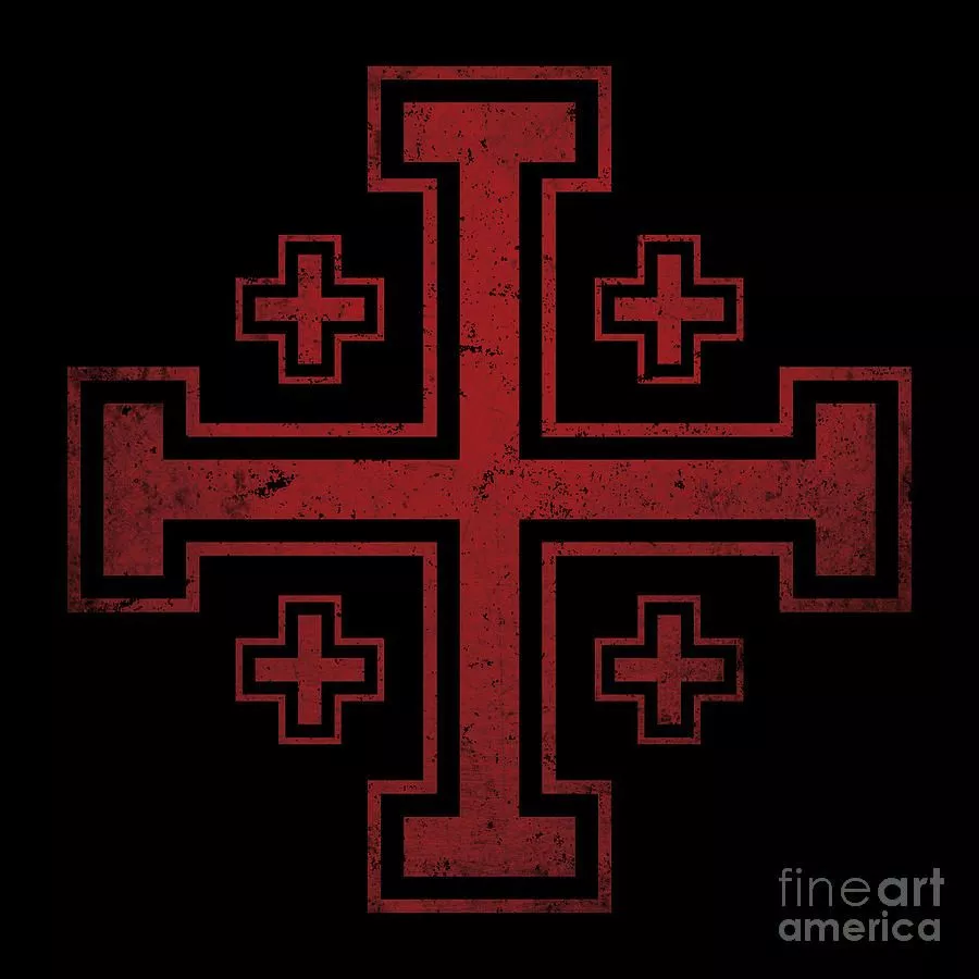 Jerusalem Cross medieval Knights Cross