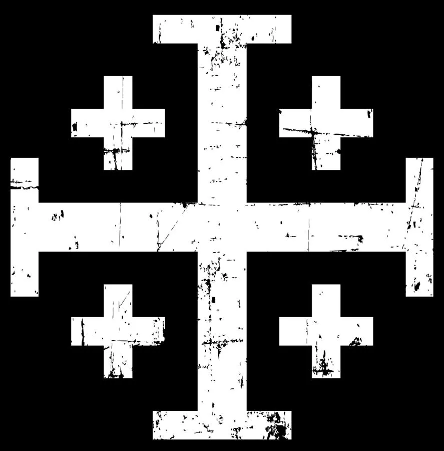 Jerusalem cross Digital Art by