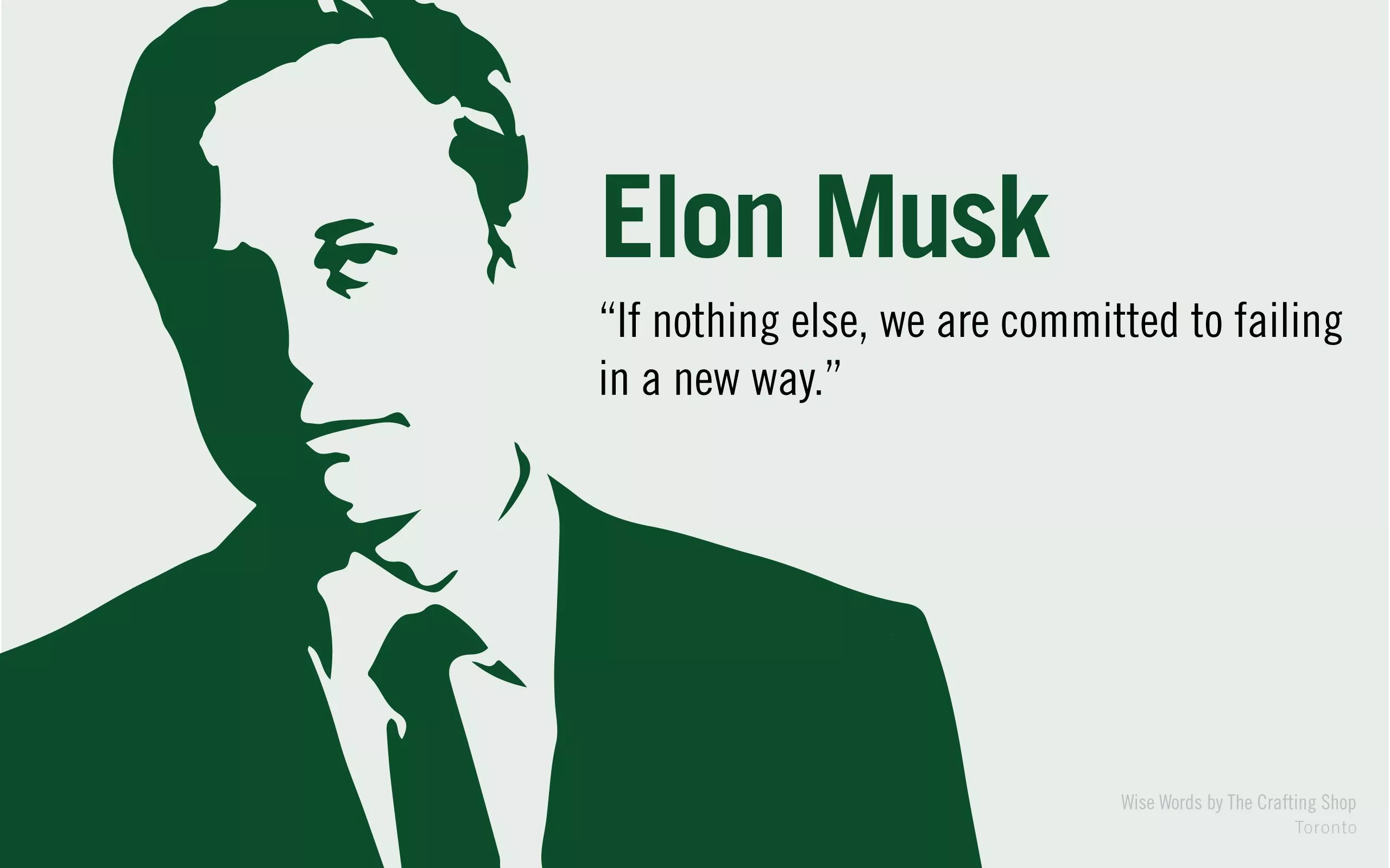 Elon Musk Inspirational Quote HD Wallpaper