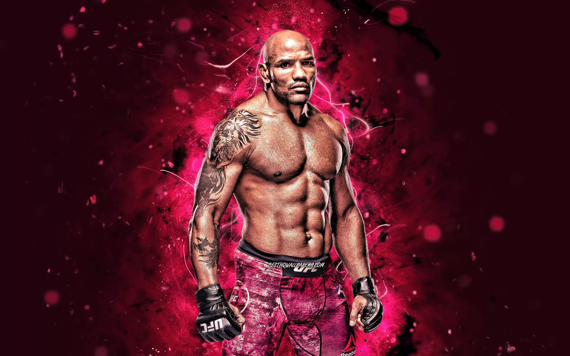 Download Yoel Romero Ufc 4k Neon Pink