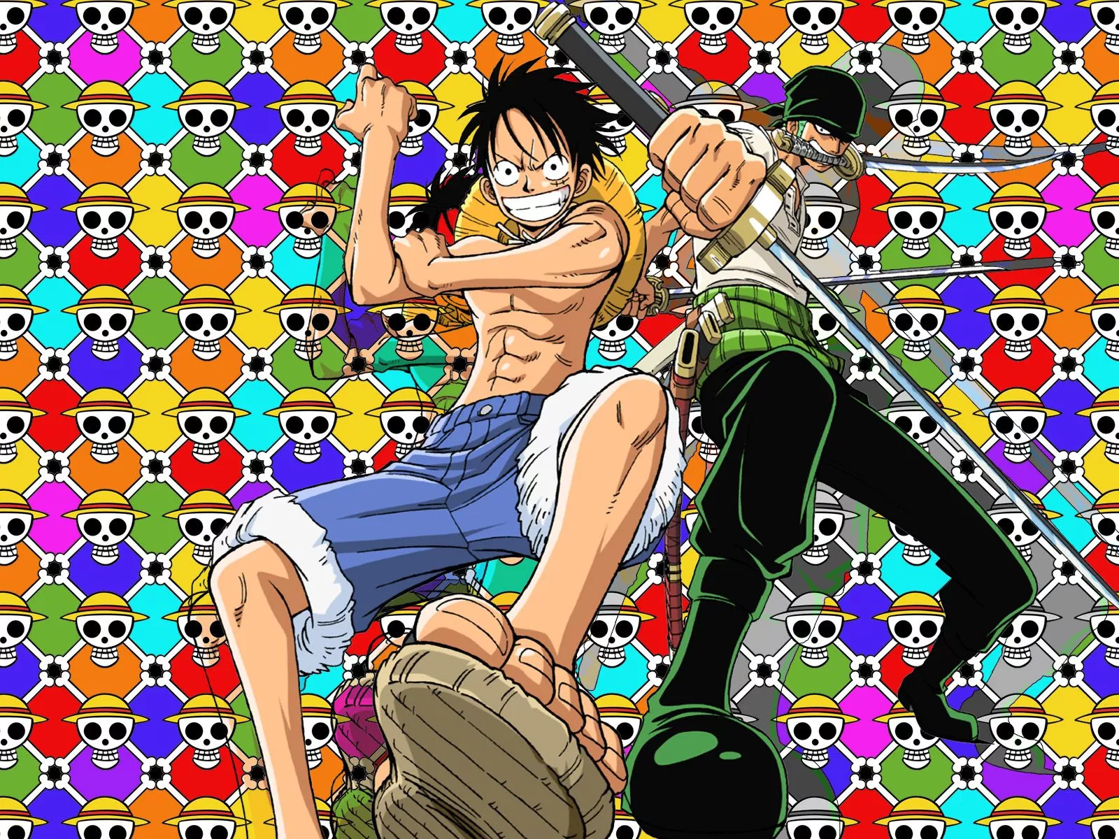 Monkey D. Luffy Roronoa Zoro Anime