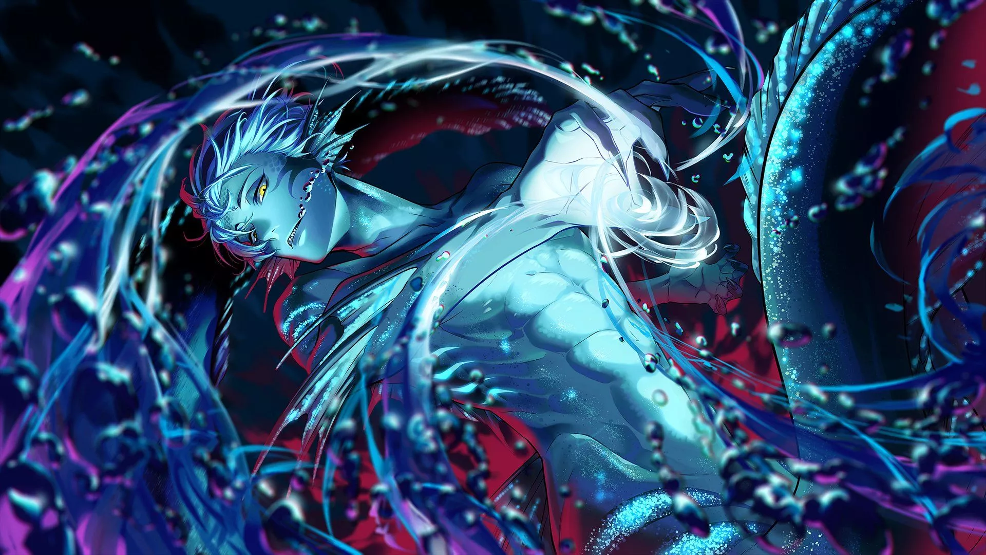 High res. Mermaid fin Jade and Floyd