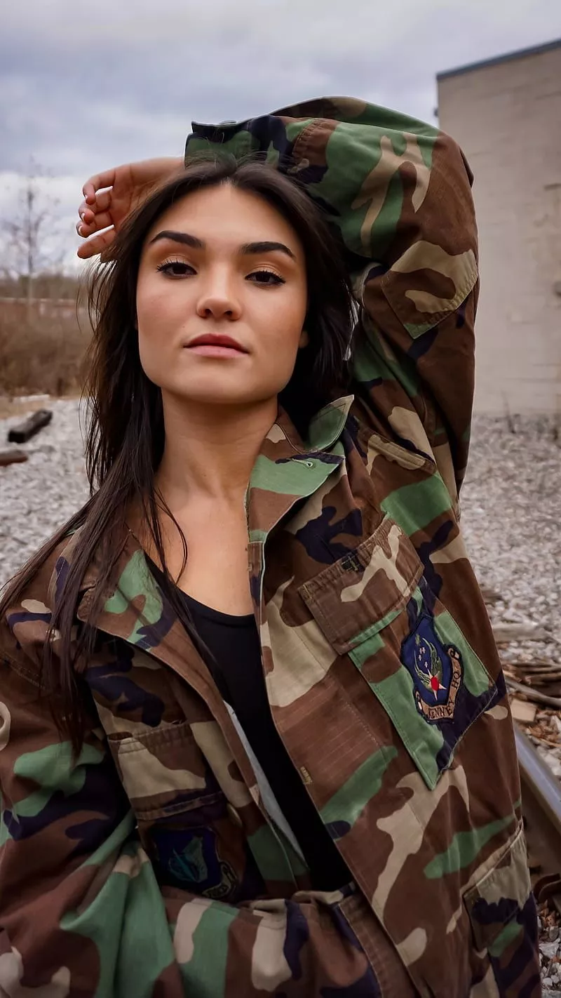 Female Soldier, army girl, HD phone