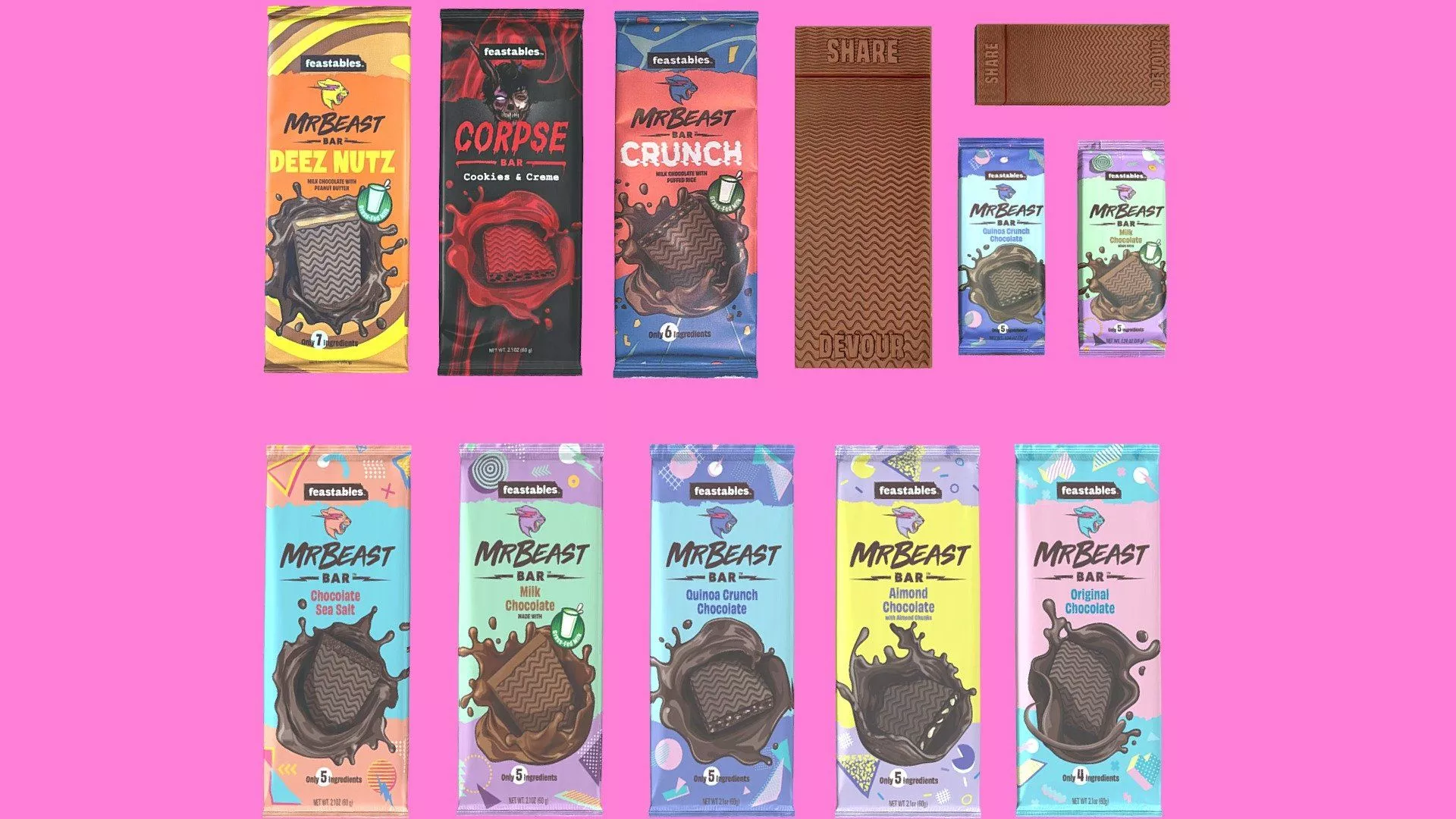 MrBeast Chocolate (Feastables) (NEW