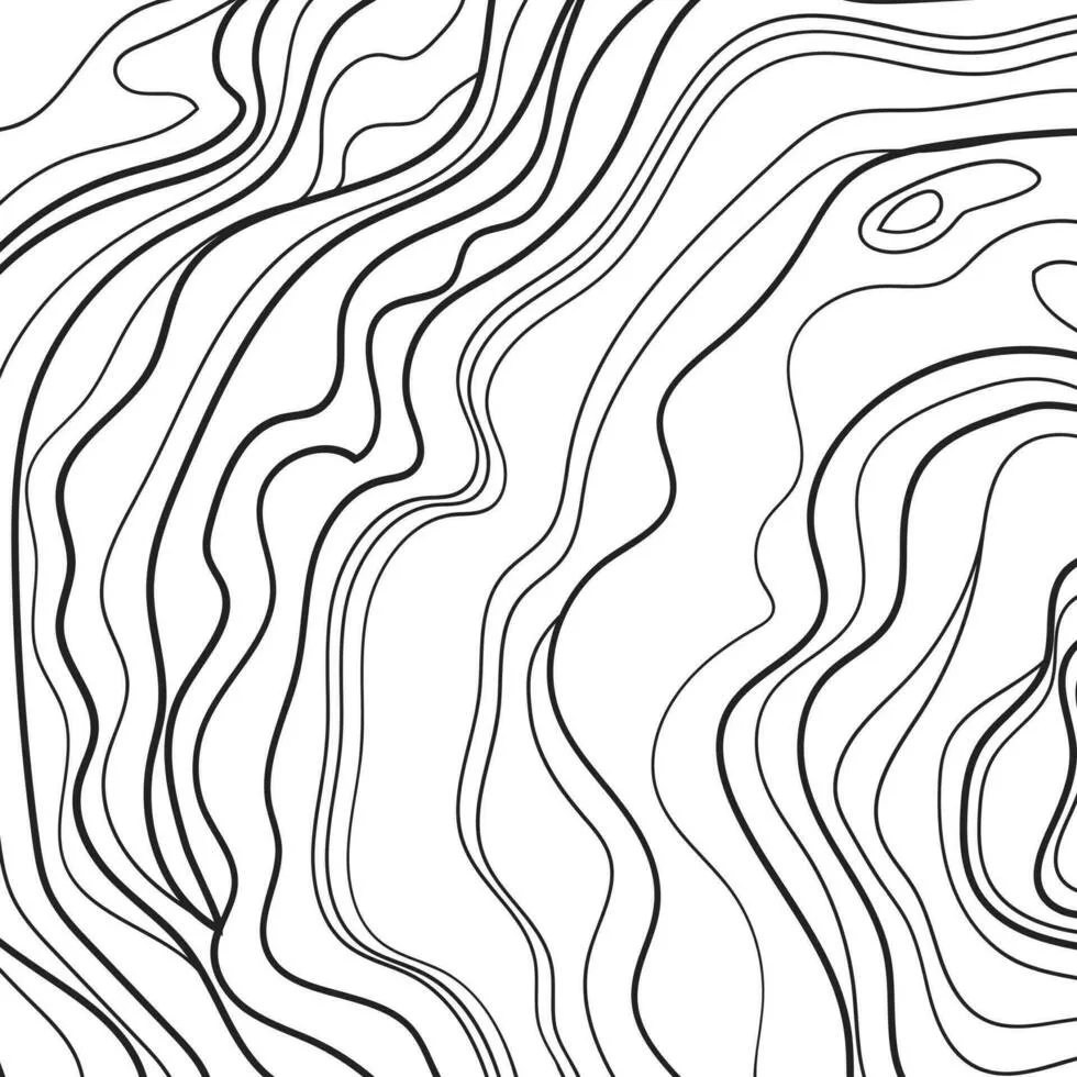 Organic line art background vector