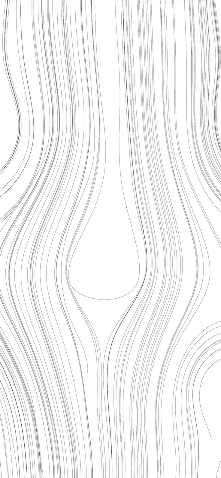 Lines Curve White Bw Pattern iPhone X