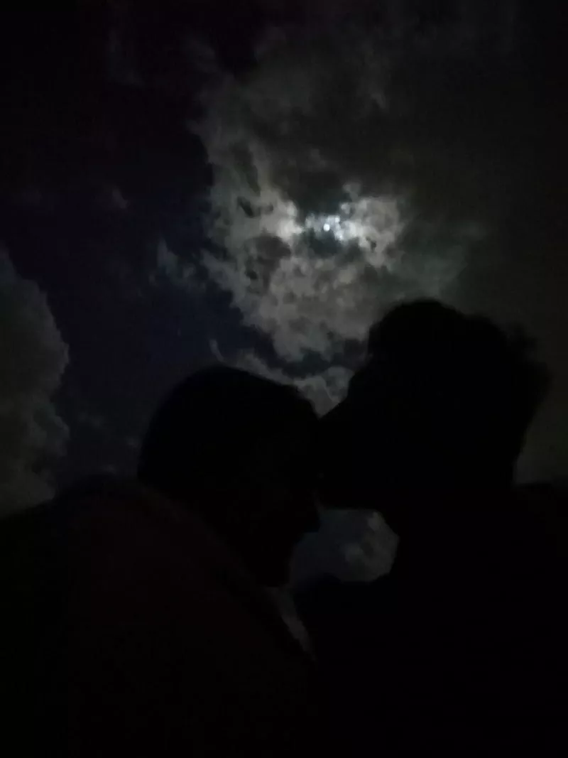 HD moonlight kiss wallpaper