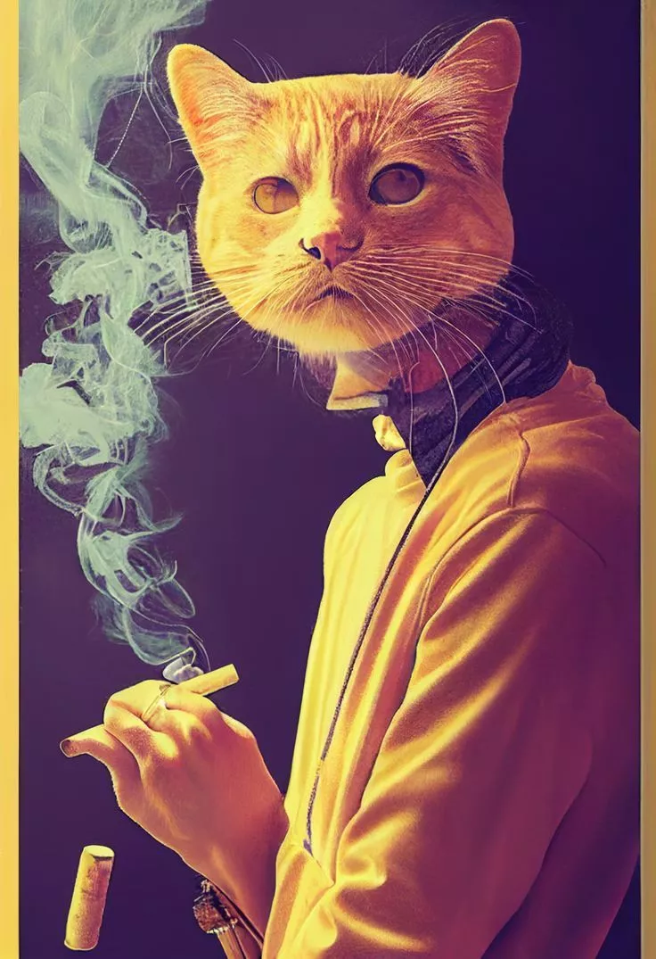 Smoking Cat
