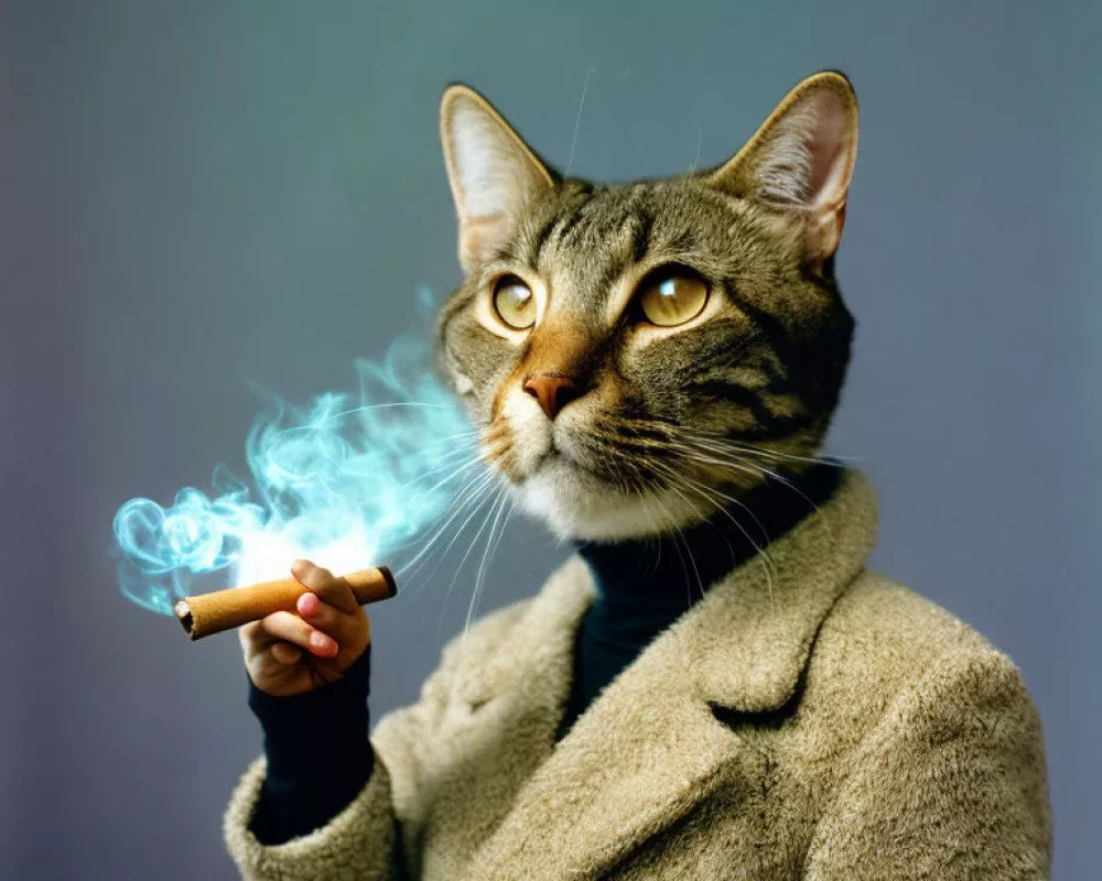 Catsmoking Photo