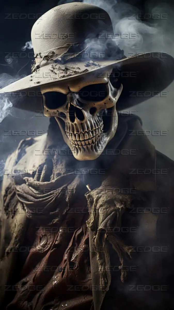 Cowboy skeleton wallpaper