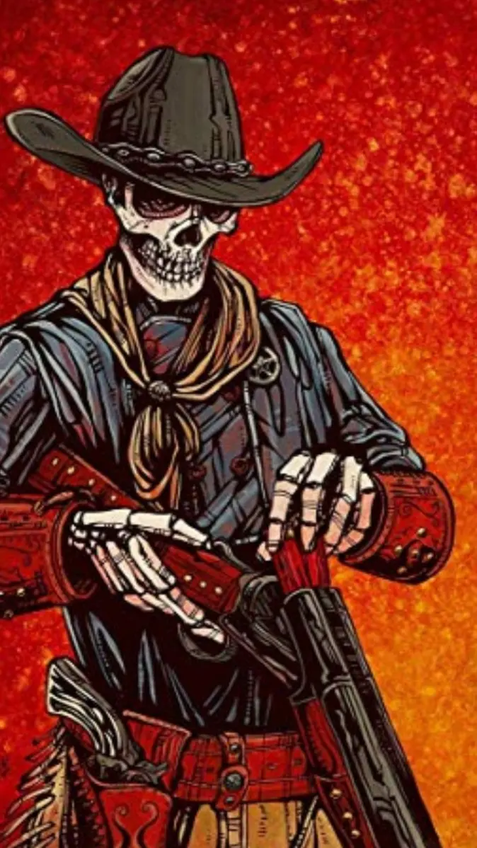Dead cowboy wallpaper