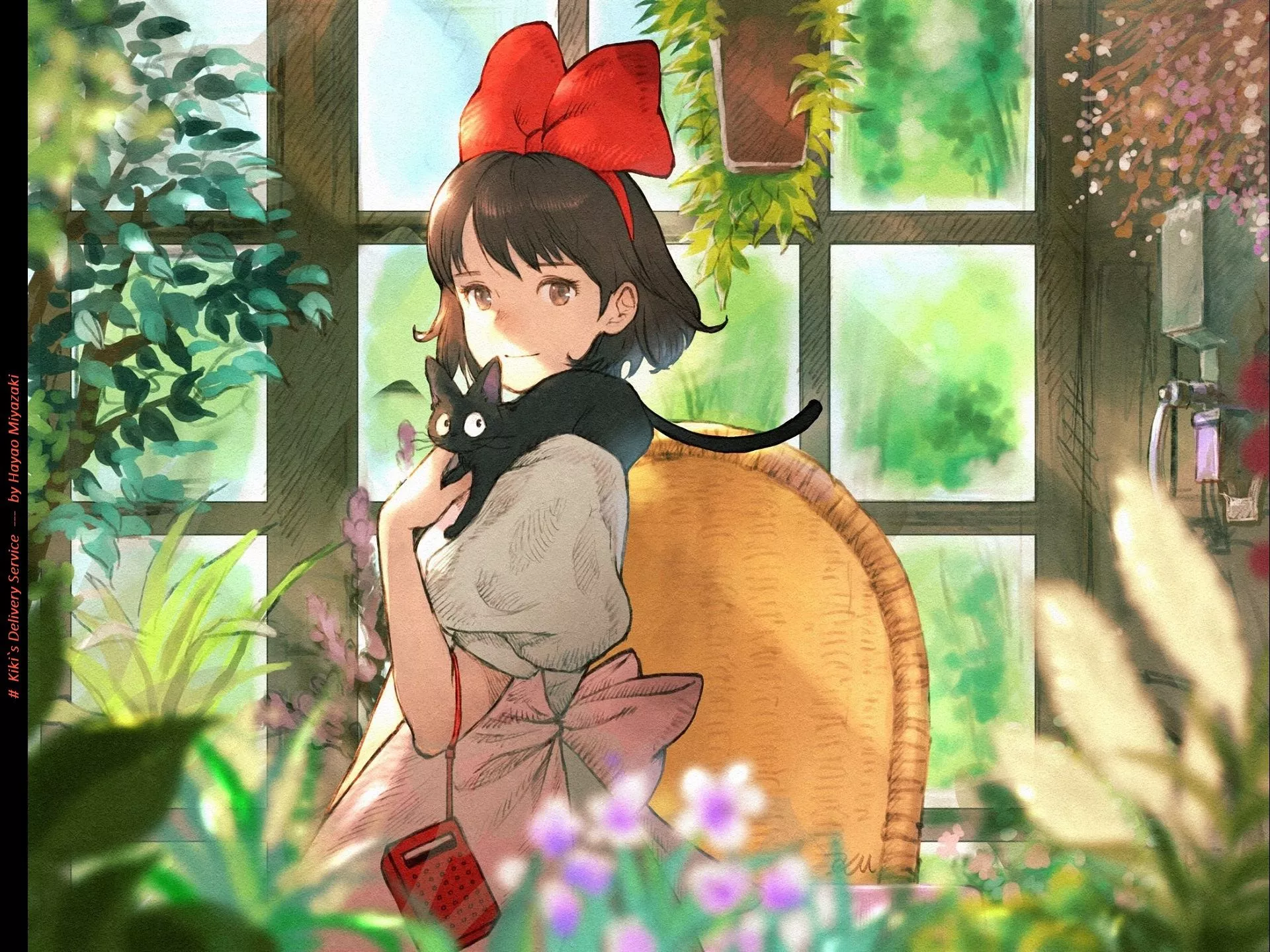 room, Hayao Miyazaki, window, Kiki