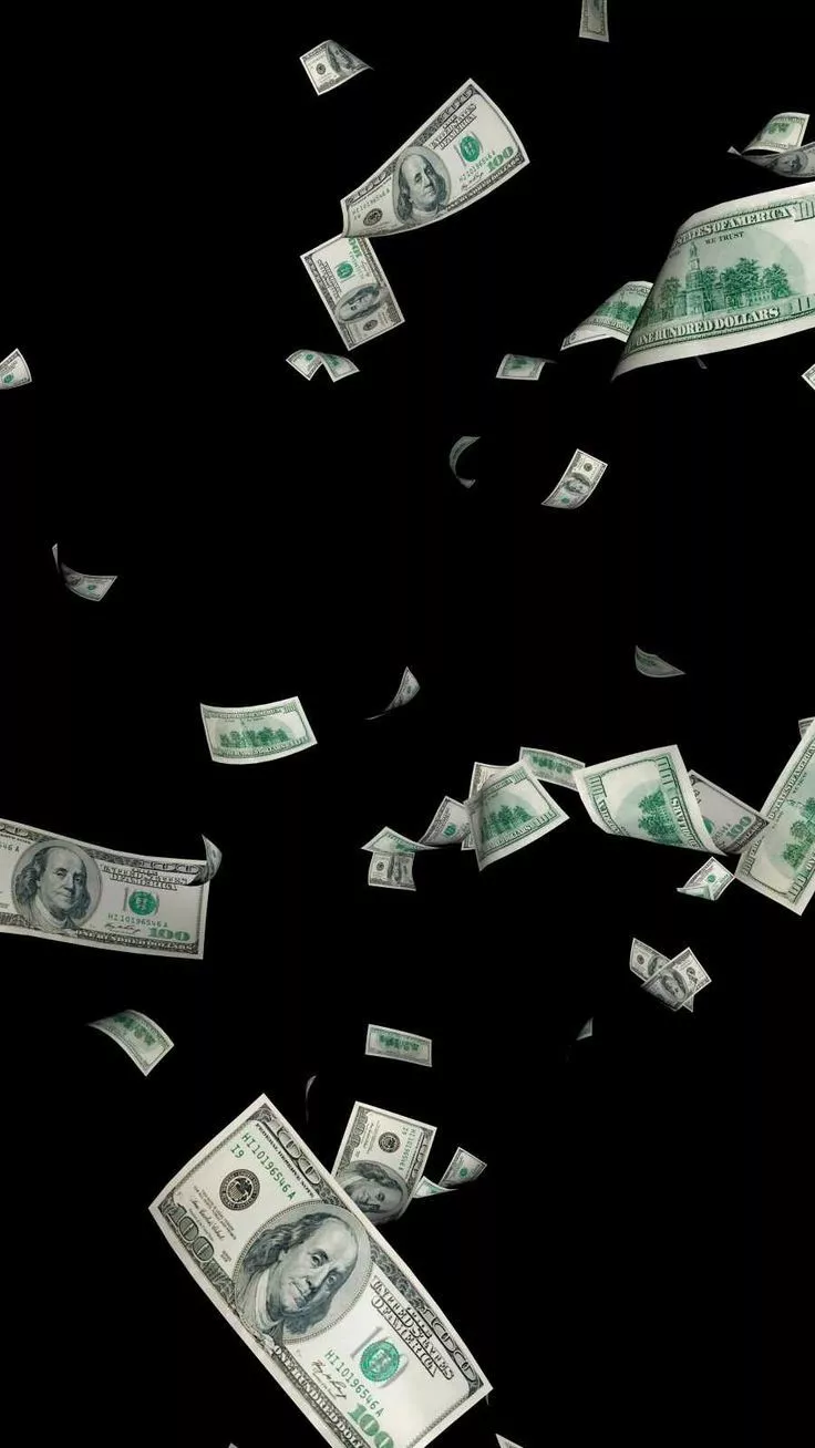 Dollars in Air iPhone Wallpaper HD