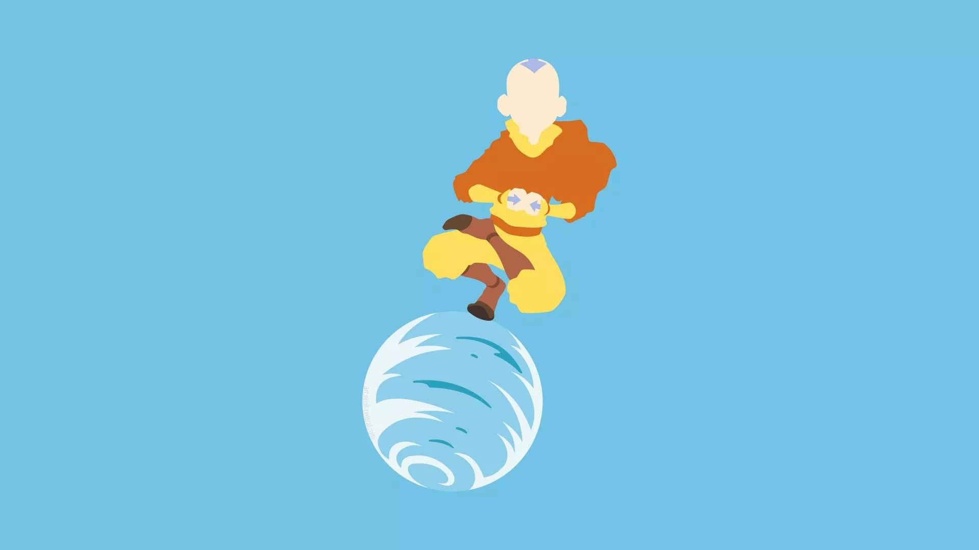 Avatar The Last Airbender Aang On Ball