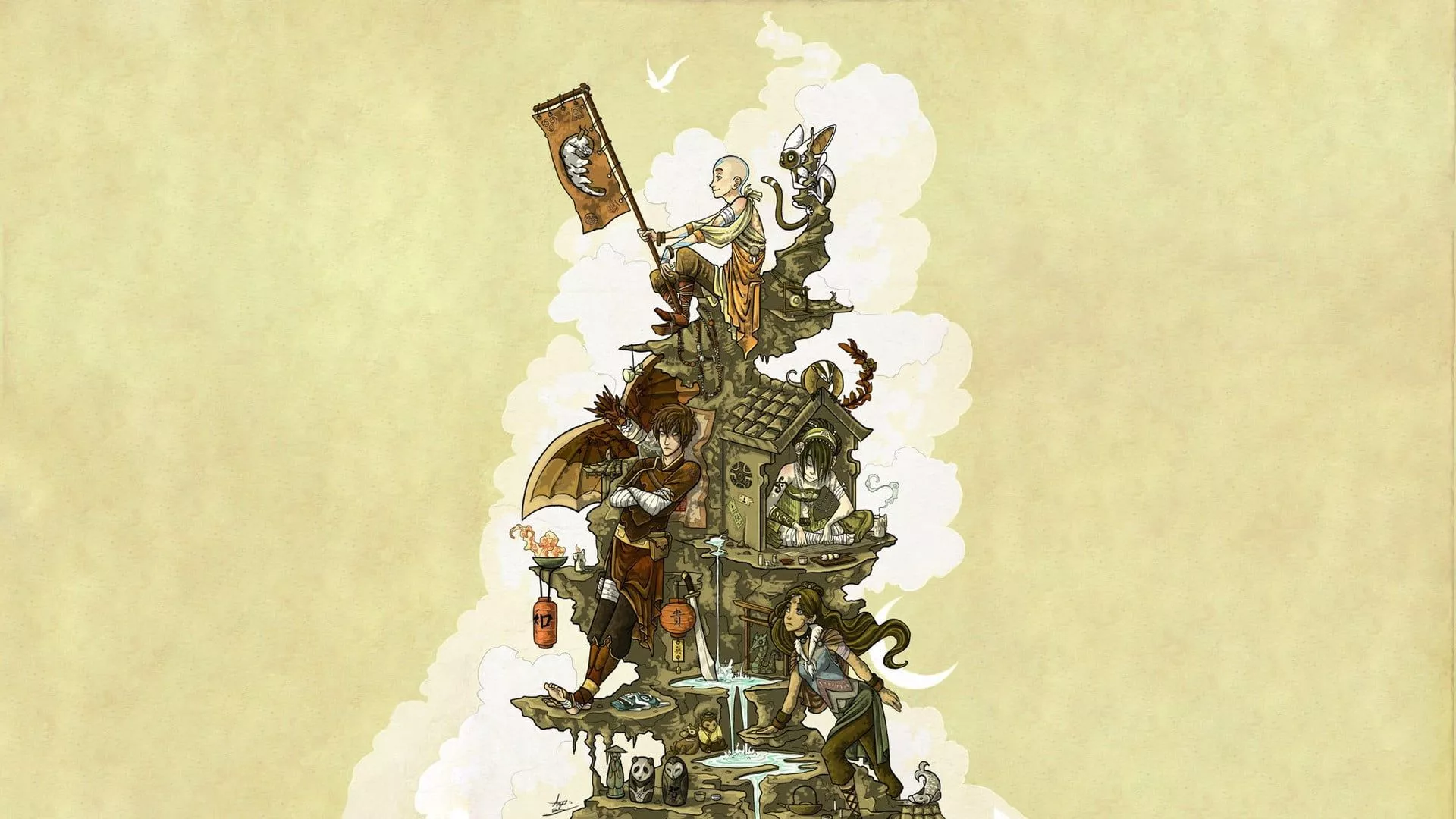 Anime character illustration, Avatar