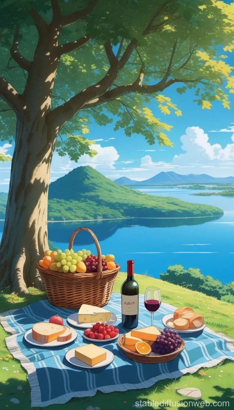 Idyllic Picnic Scene