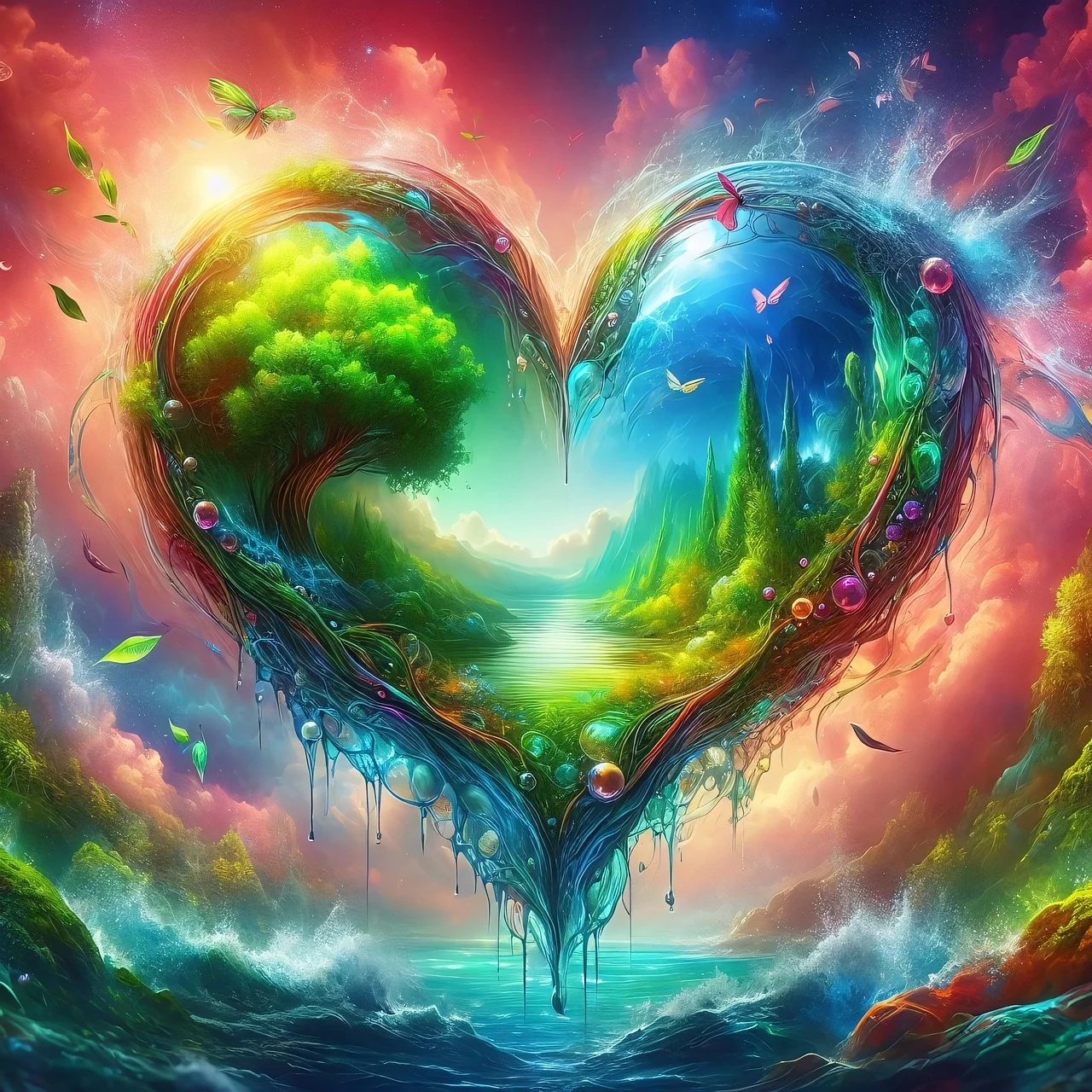 Download Glass Heart, Fantasy, Nature
