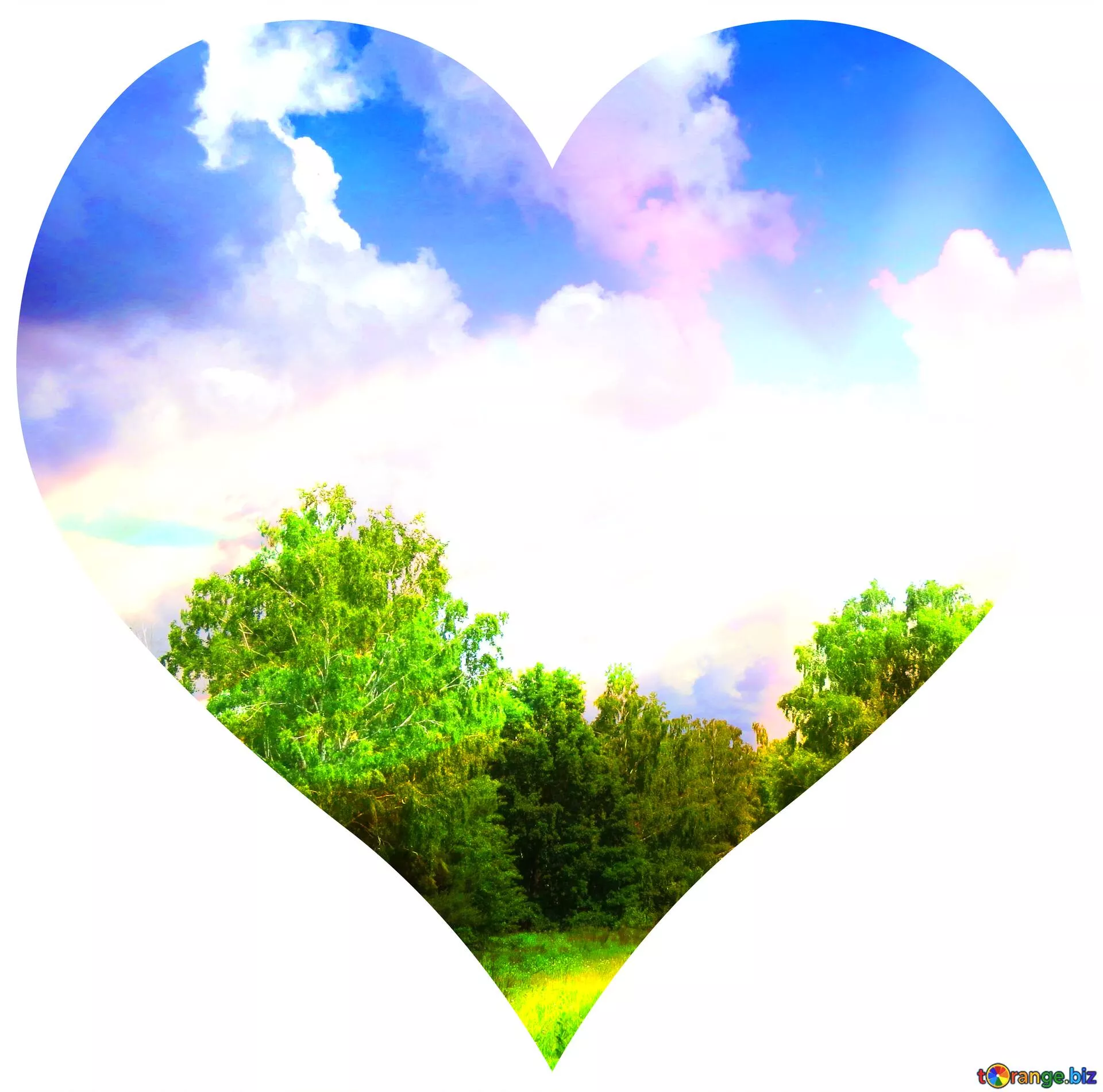 nature hearts png image