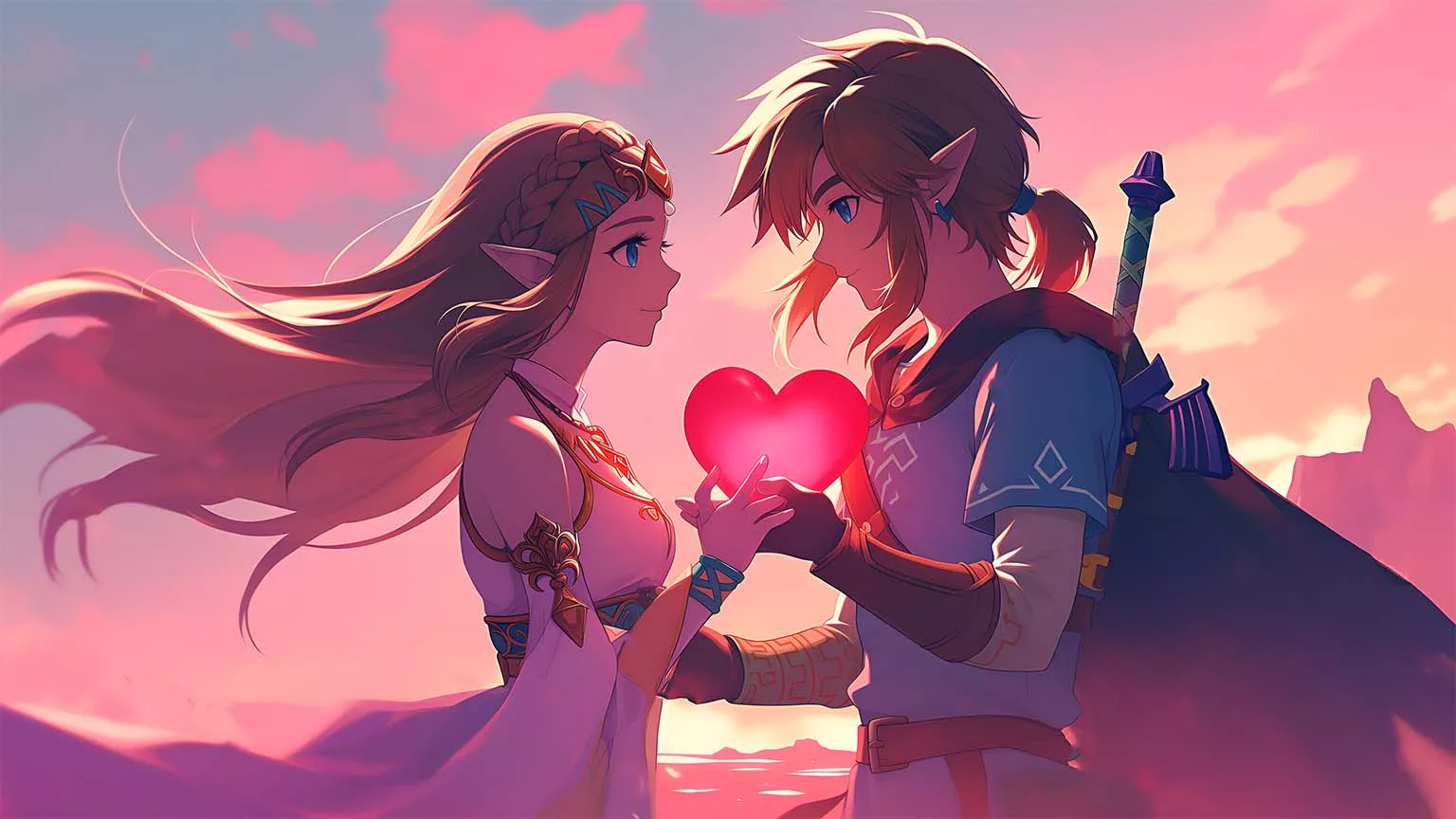 Link & Princess Zelda Valentines