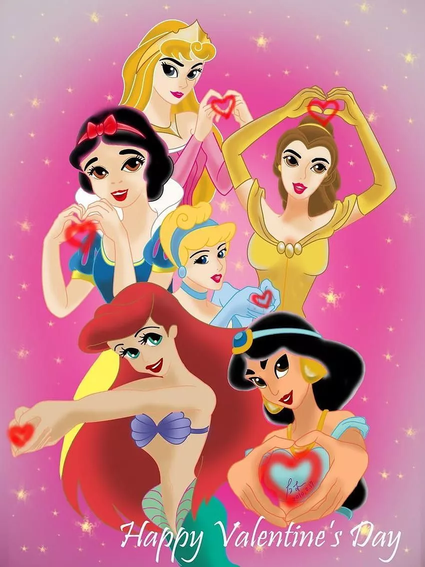 Disney Princess Happy Valentines Day
