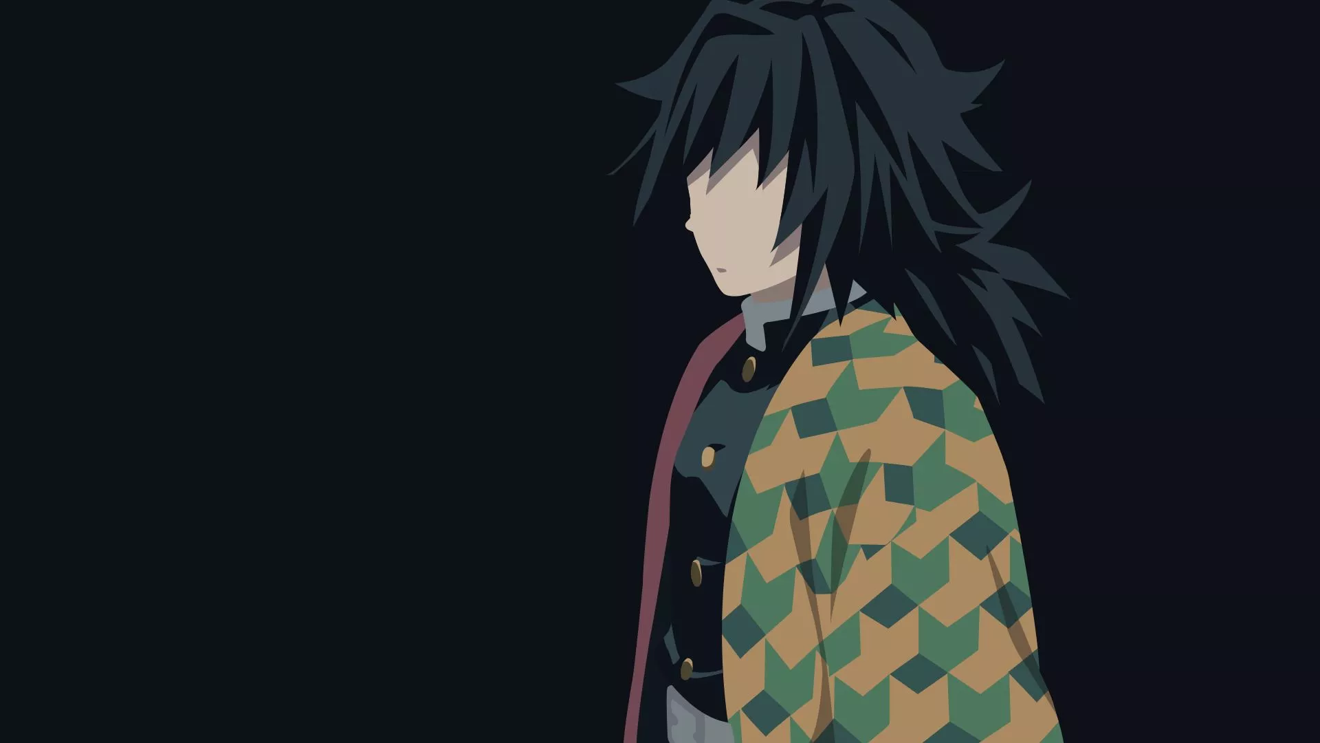 Giyuu Tomioka Kimetsu no Yaiba Minimal Wallpaper, HD Minimalist 4K Wallpaper, Image and Background
