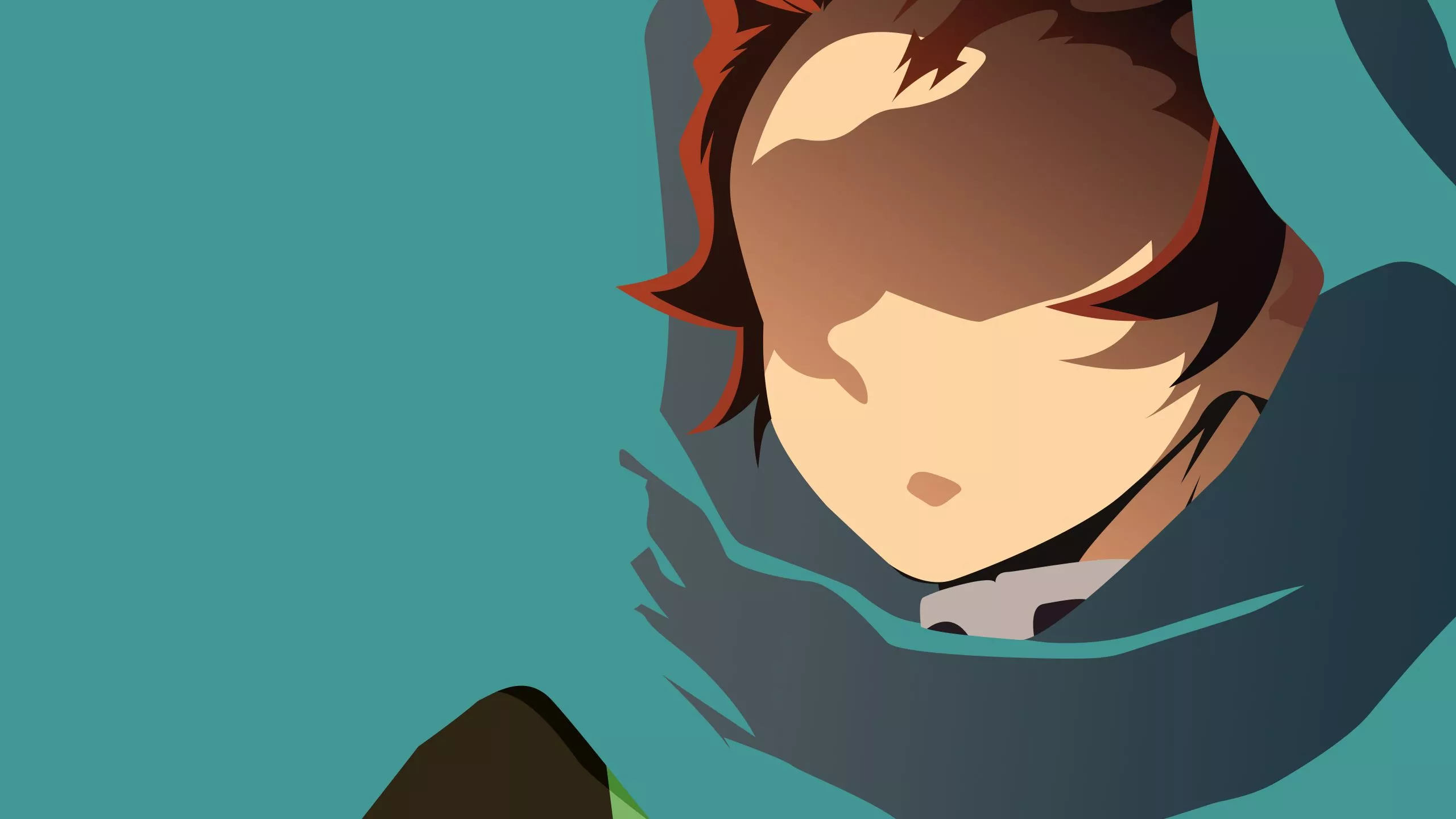 Tanjirou Kamado Minimal Art Wallpaper