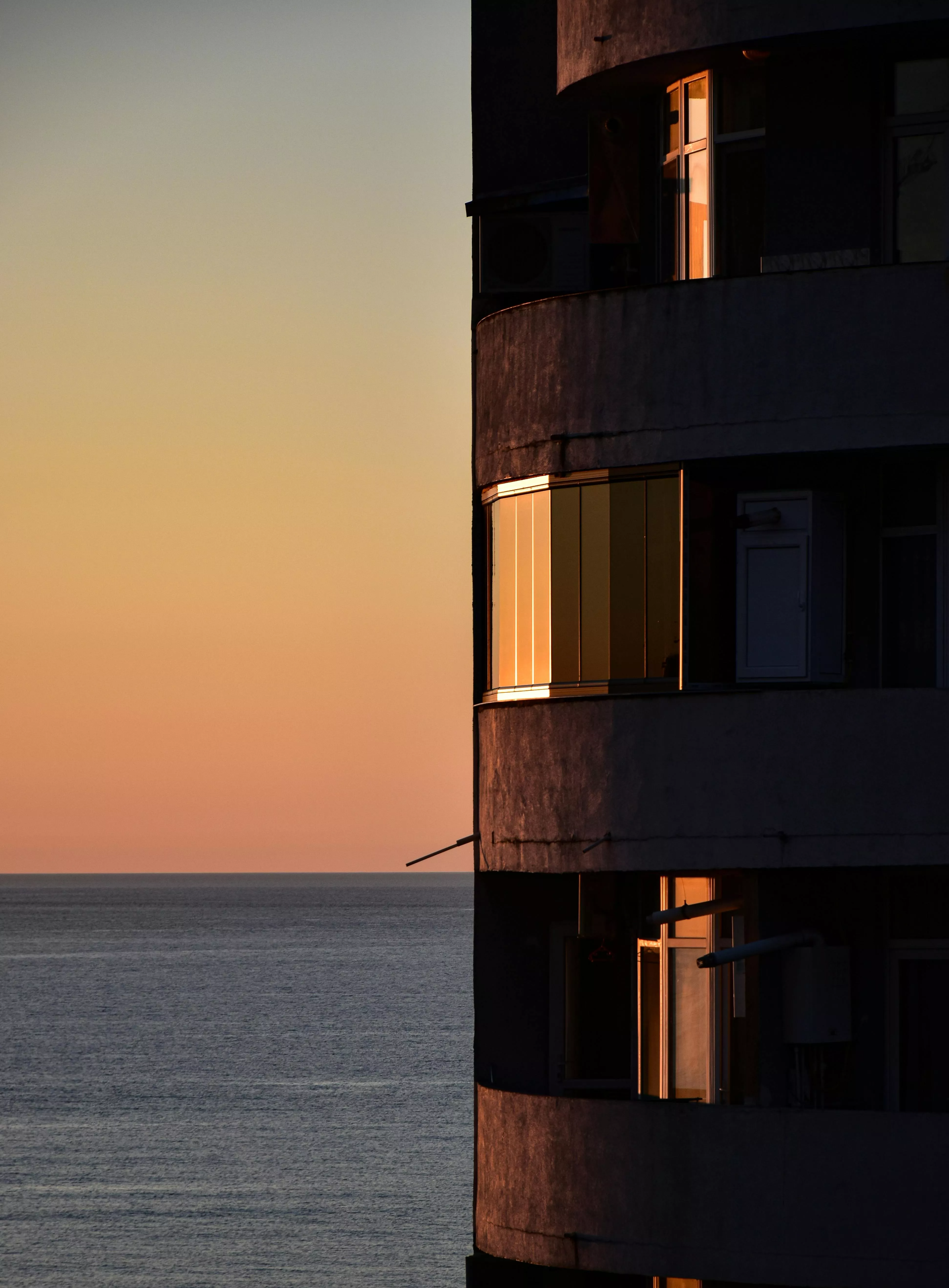 View of Apartment Block with Balconies