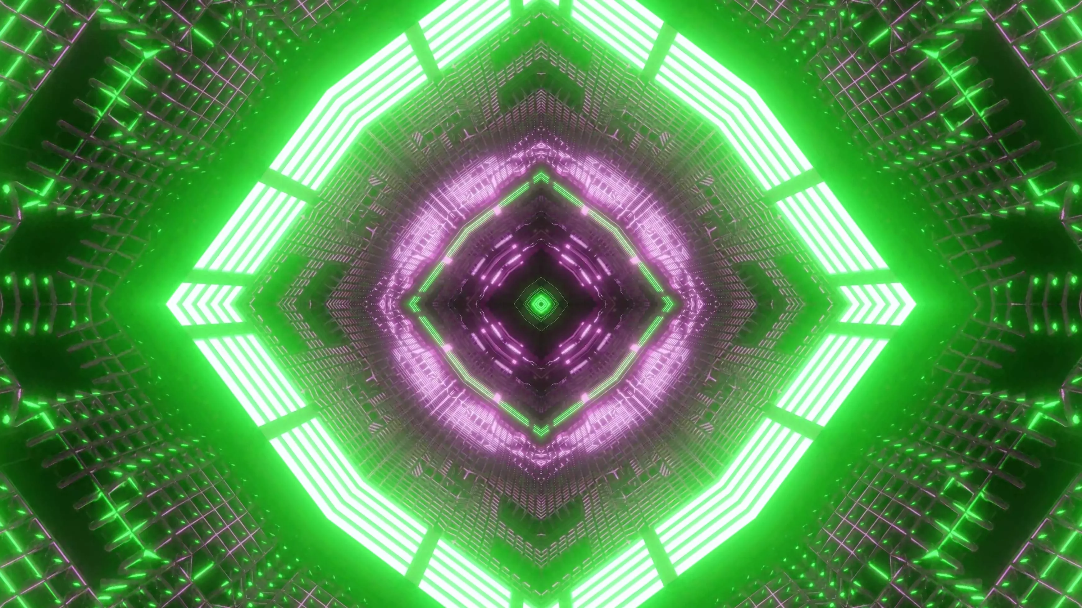 shapes kaleidoscope 3D illustration