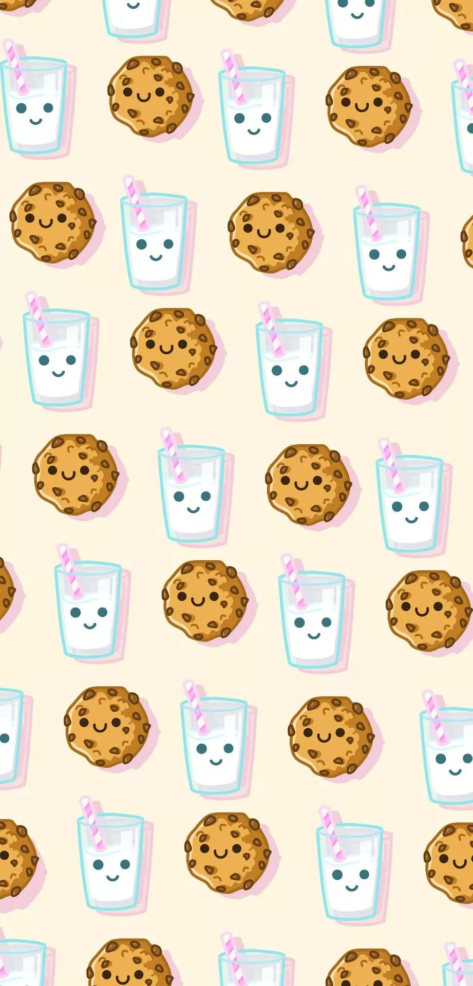 Milk Cookie iPhone Art Wallpaper