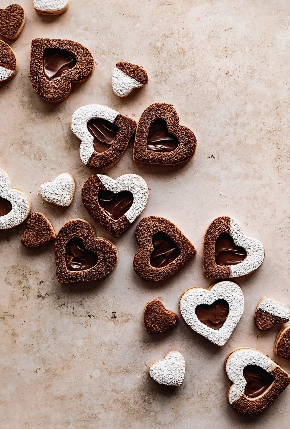 Nutella Linzer Heart Cookies
