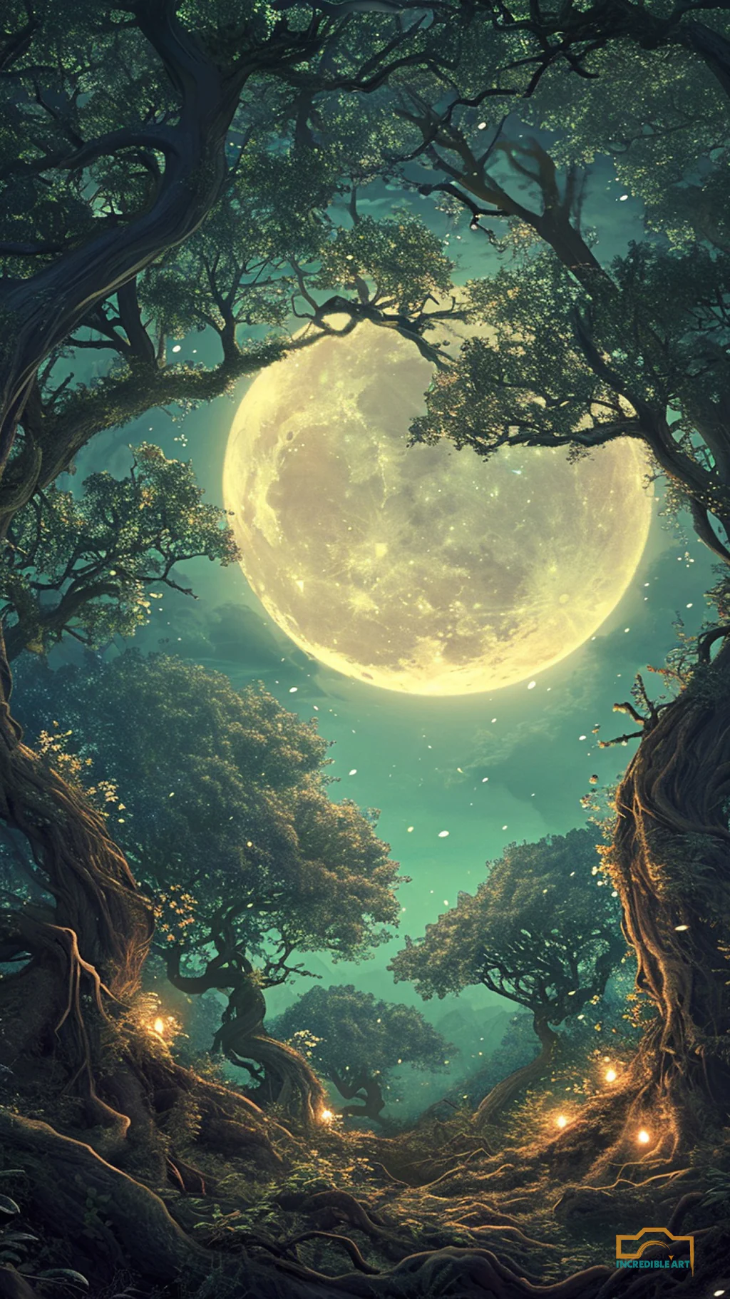 Free Fantasy Forest Moon Phone