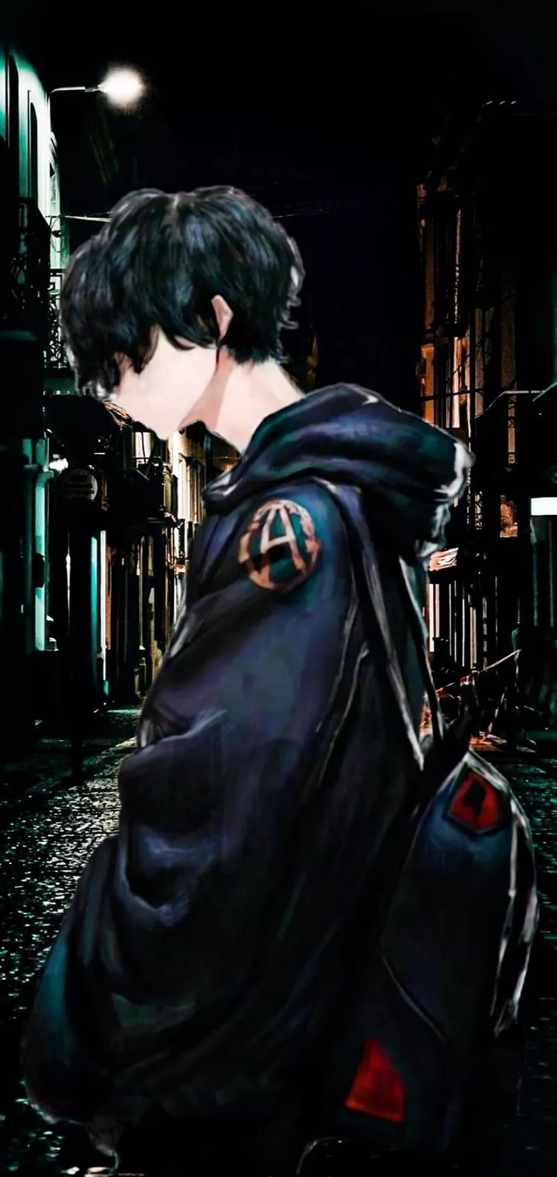 Anime boy, bad, cartoon, cool, HD phone