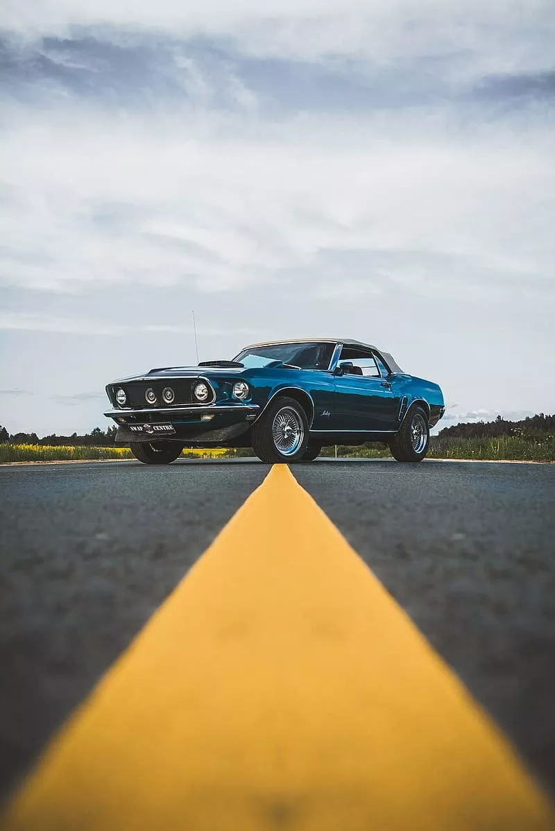 Ford Mustang, car, old car, HD phone