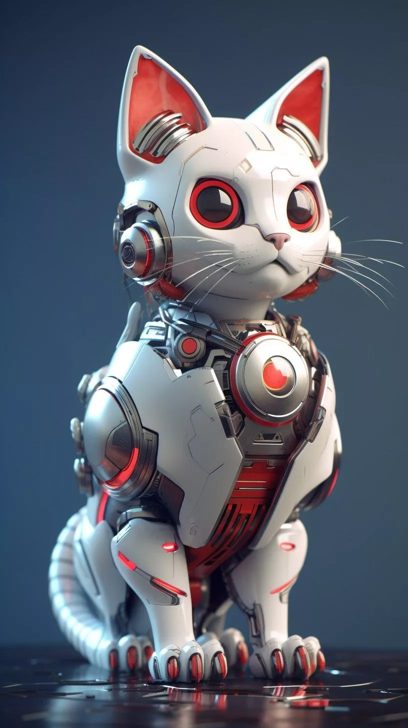 Wallpaper Cyber Cat