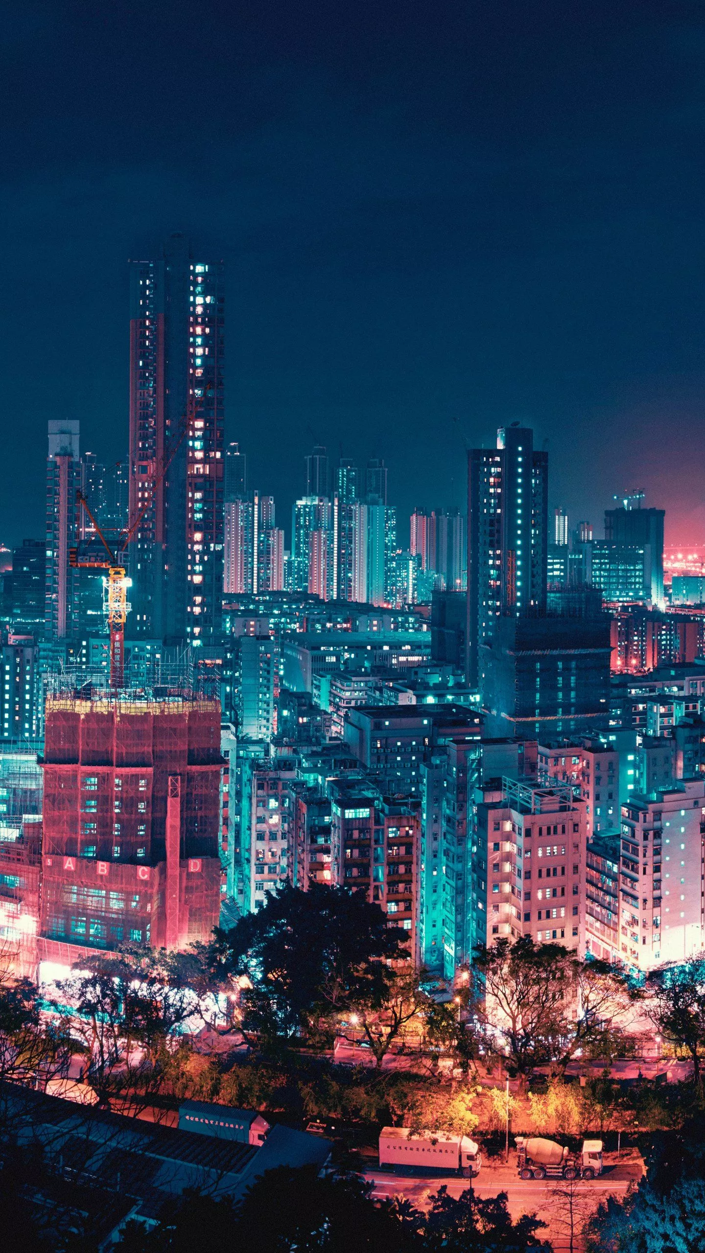 Download Man Made City Phone Wallpaper