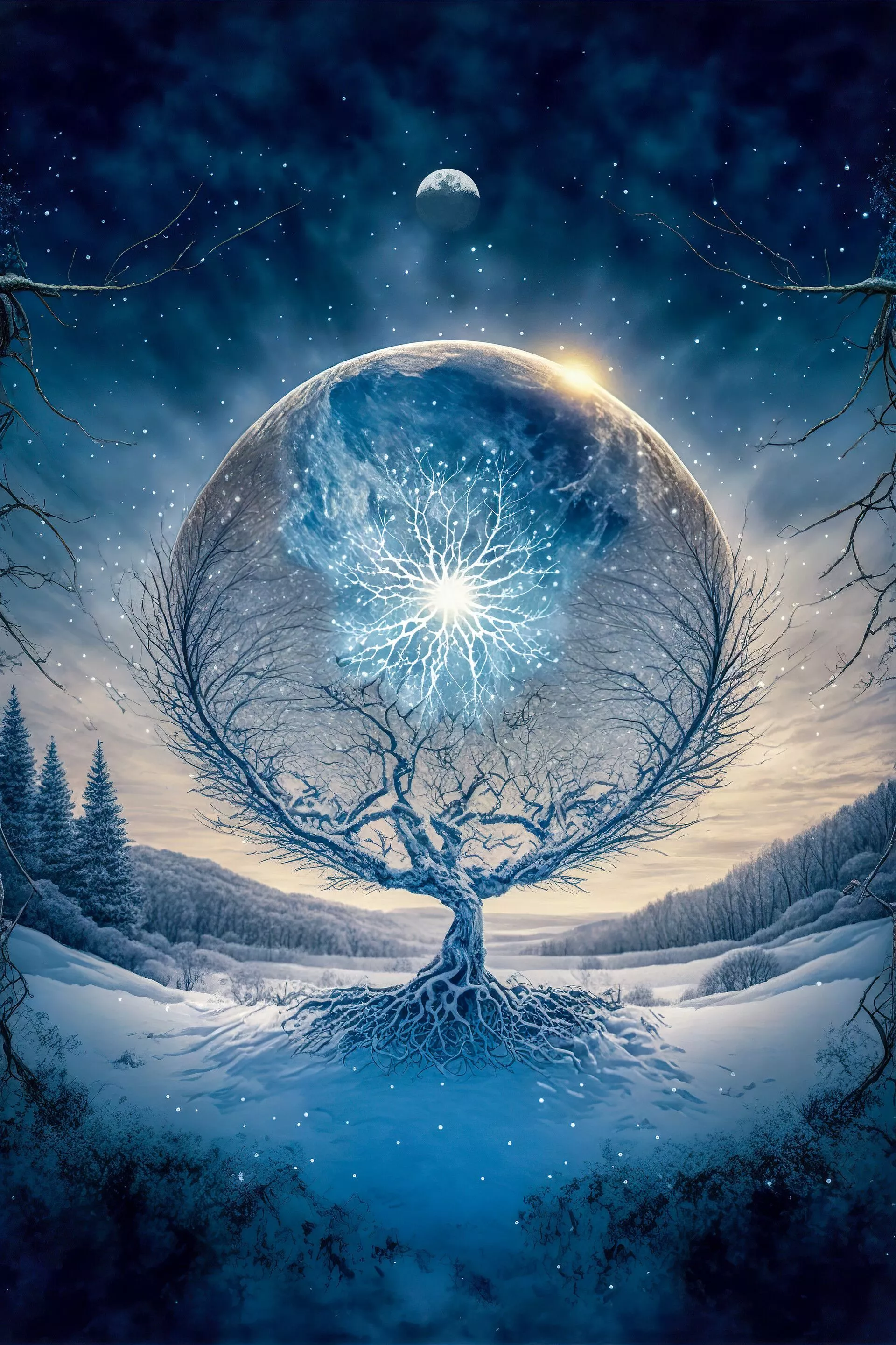 Winter Solstice Phone cyber Wallpaper