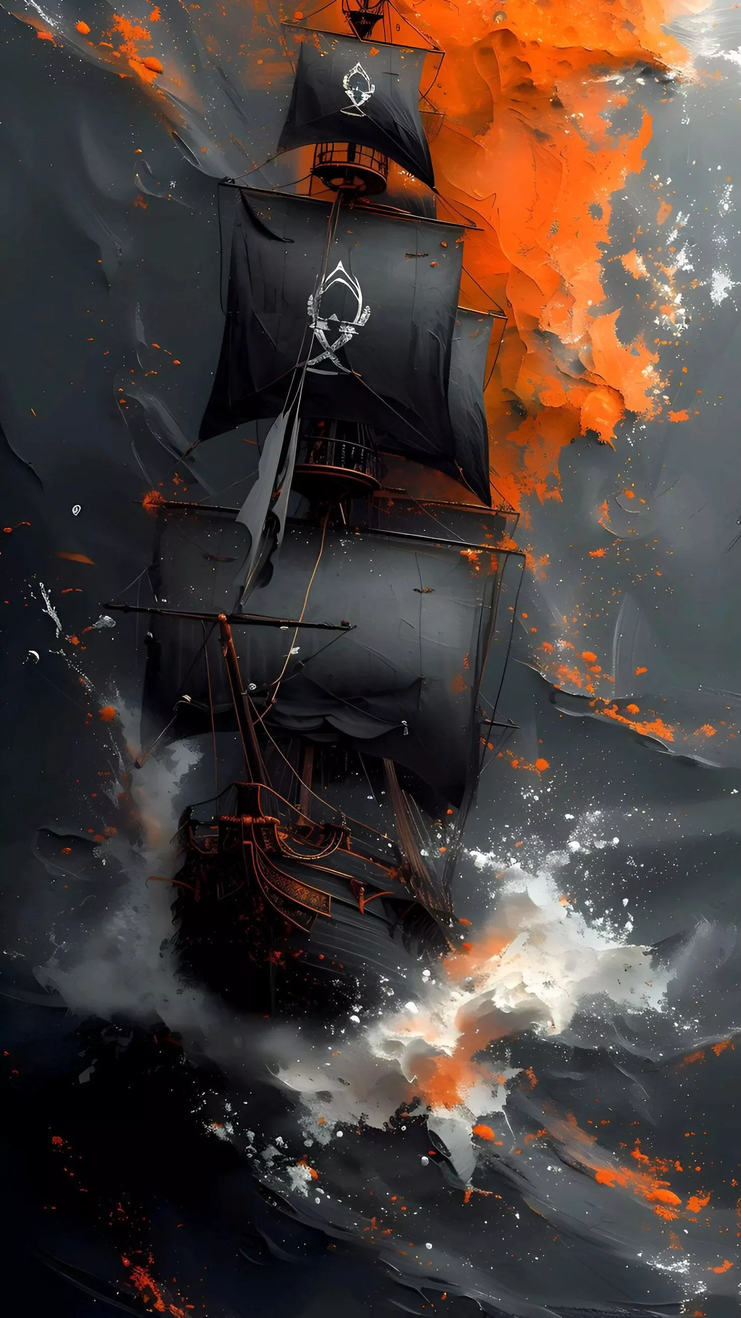 Mobile Phone Wallpaper Pirate Ship