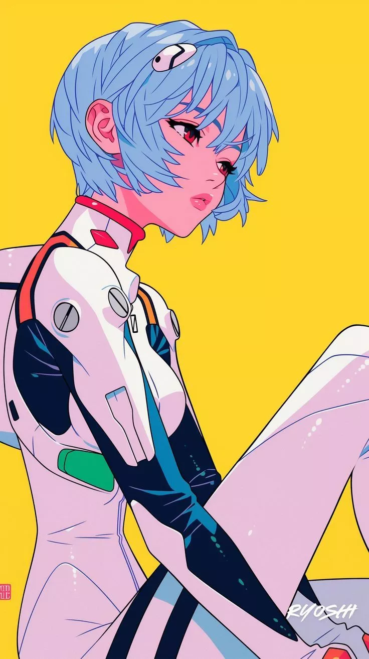Rei Ayanami Phone Wallpaper