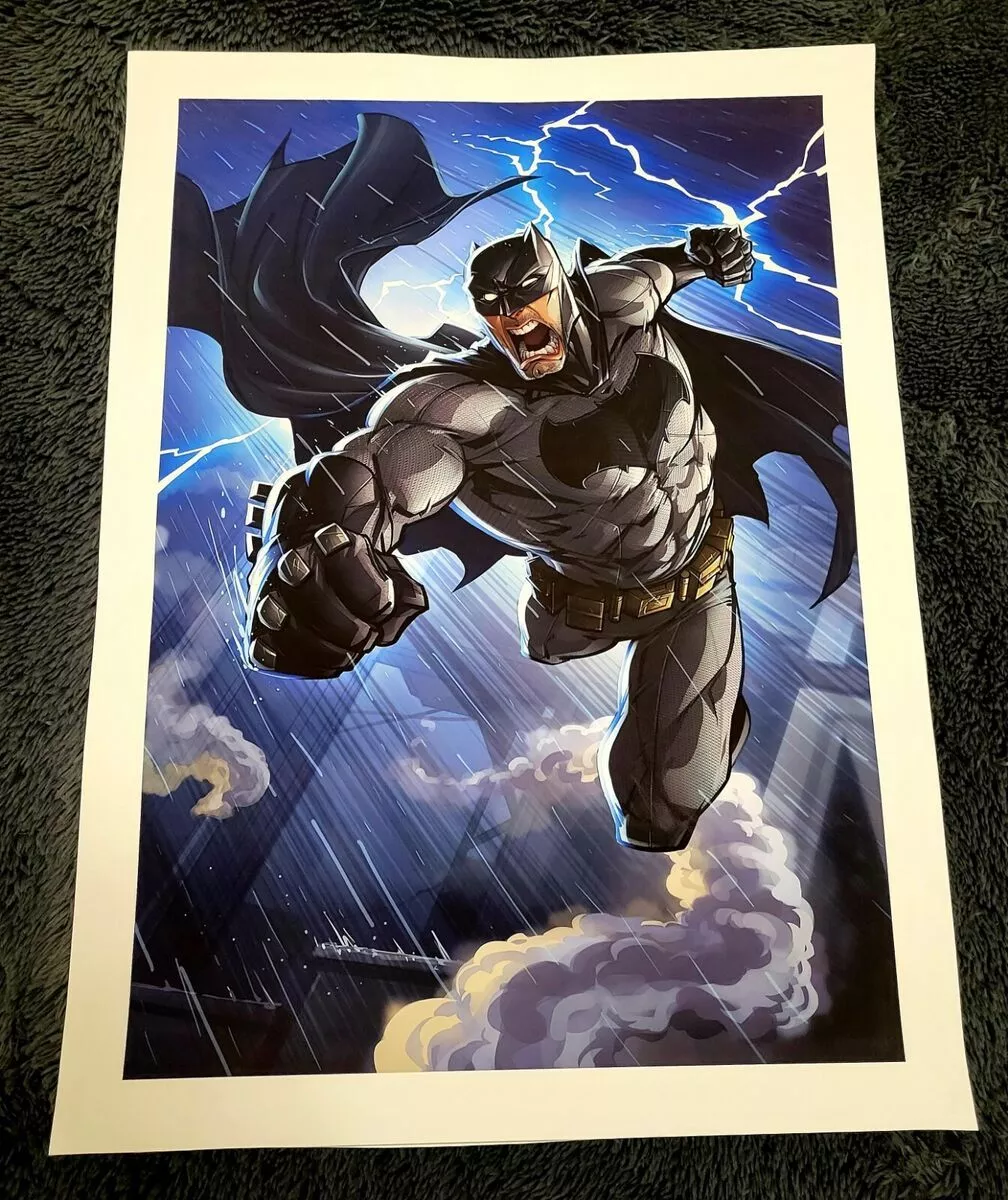 Batman Comic Style Canvas Print Pop Art