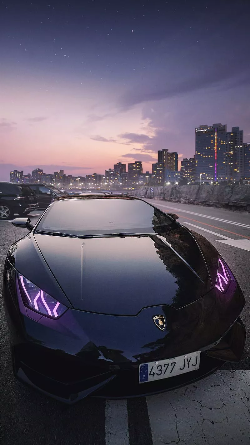 Lamborghini, black, future, HD phone wallpaper